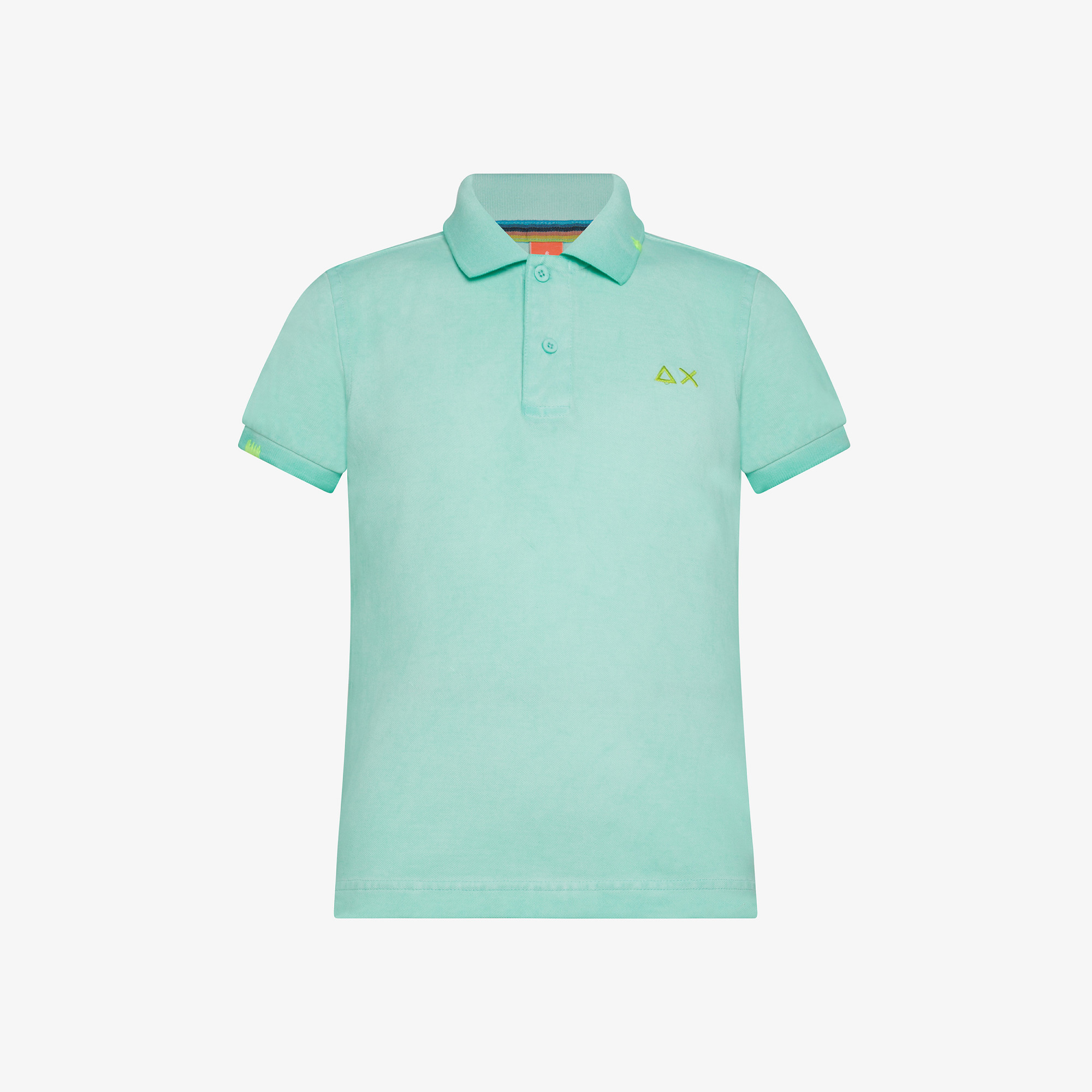 BOY'S POLO SPECIAL DYED S/S ACQUA