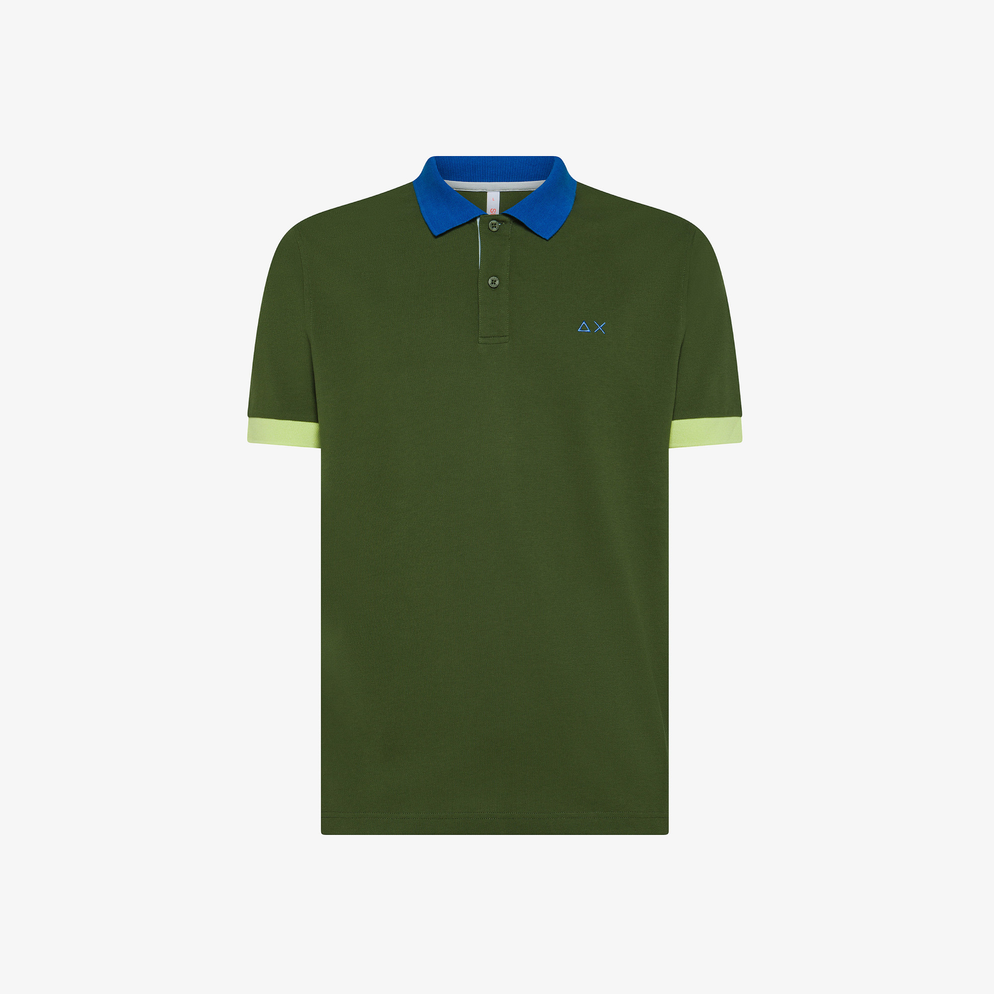 POLO 3 COLOR WAY S/S VERDE SCURO