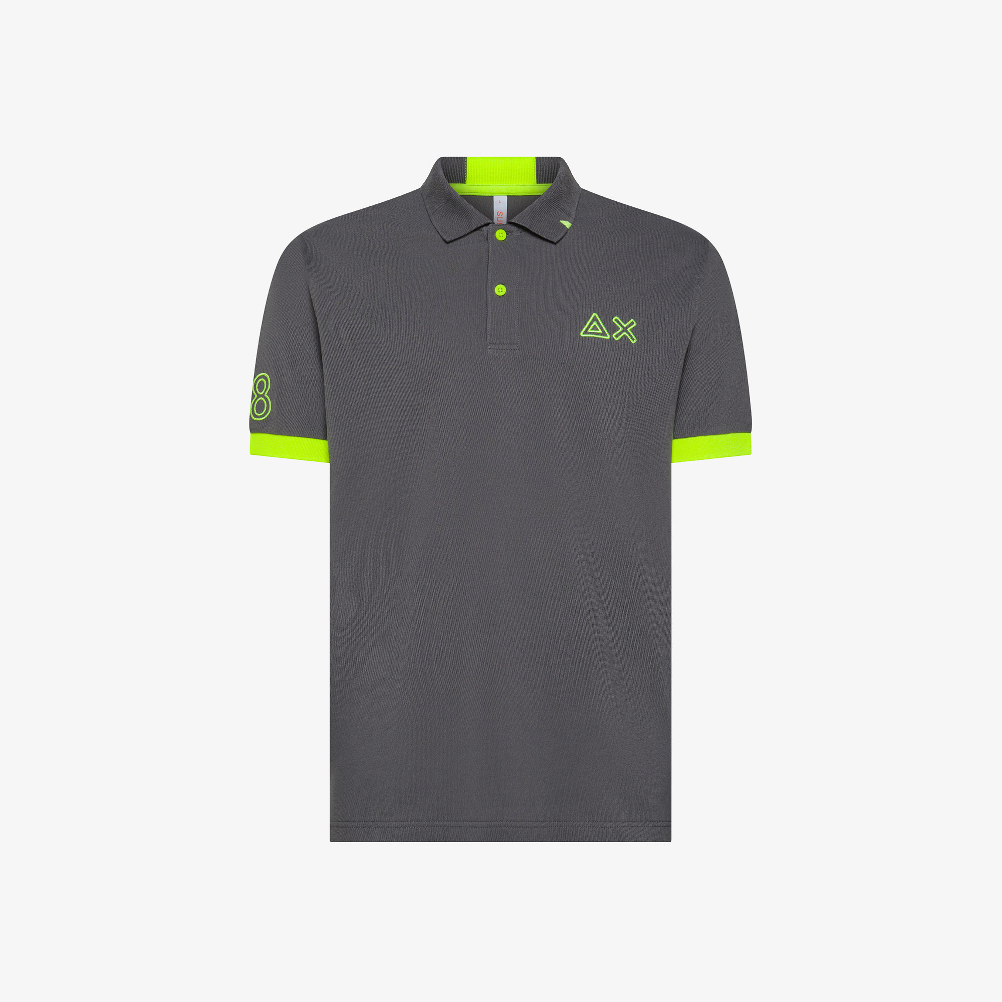 POLO LOGO FLUO S/S INCHIOSTRO