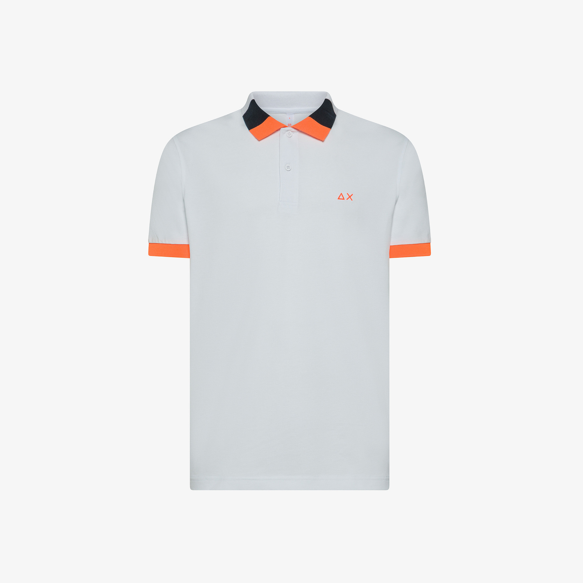 POLO FLUO MULTICOLOR S/S BIANCO