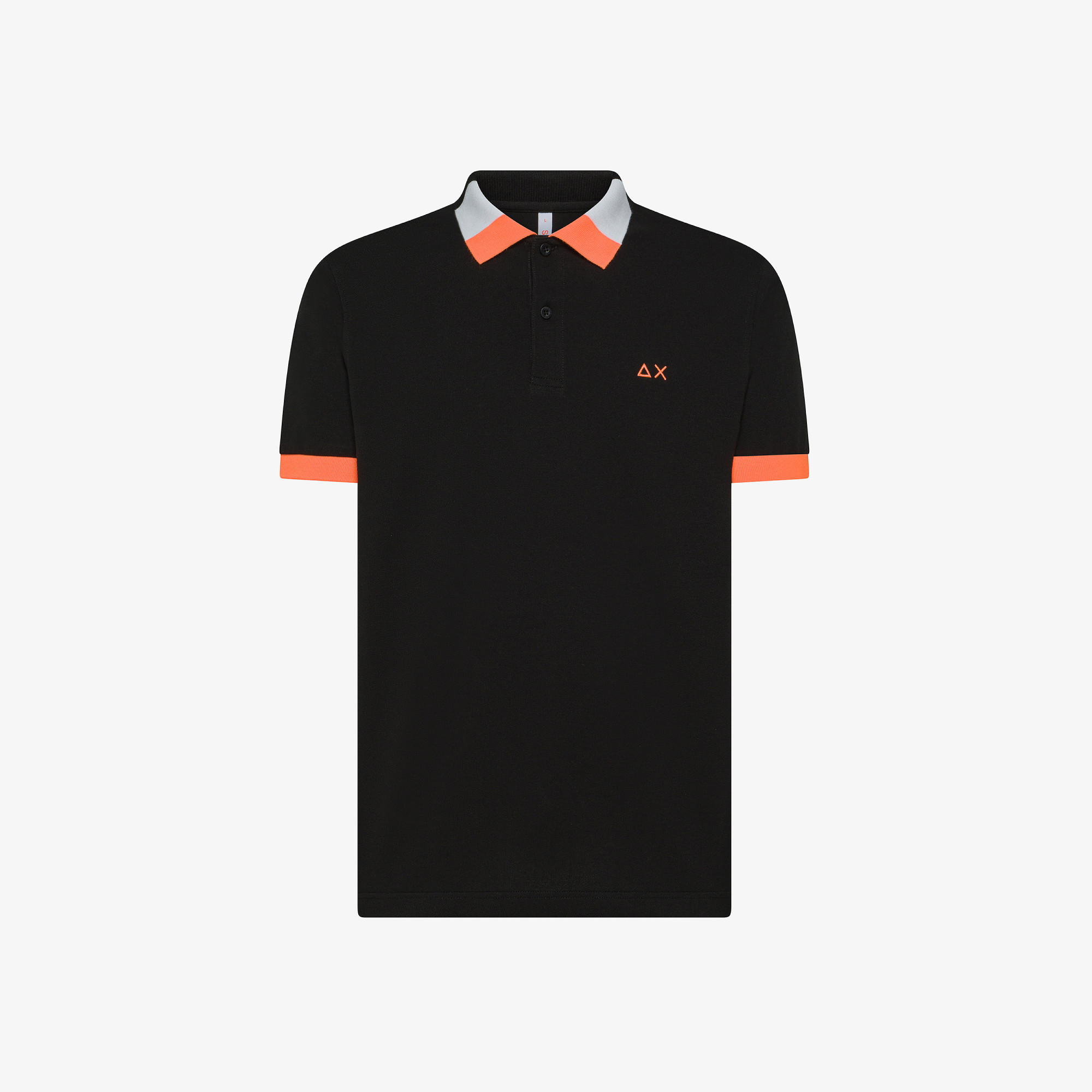 POLO FLUO MULTICOLOR S/S BLACK