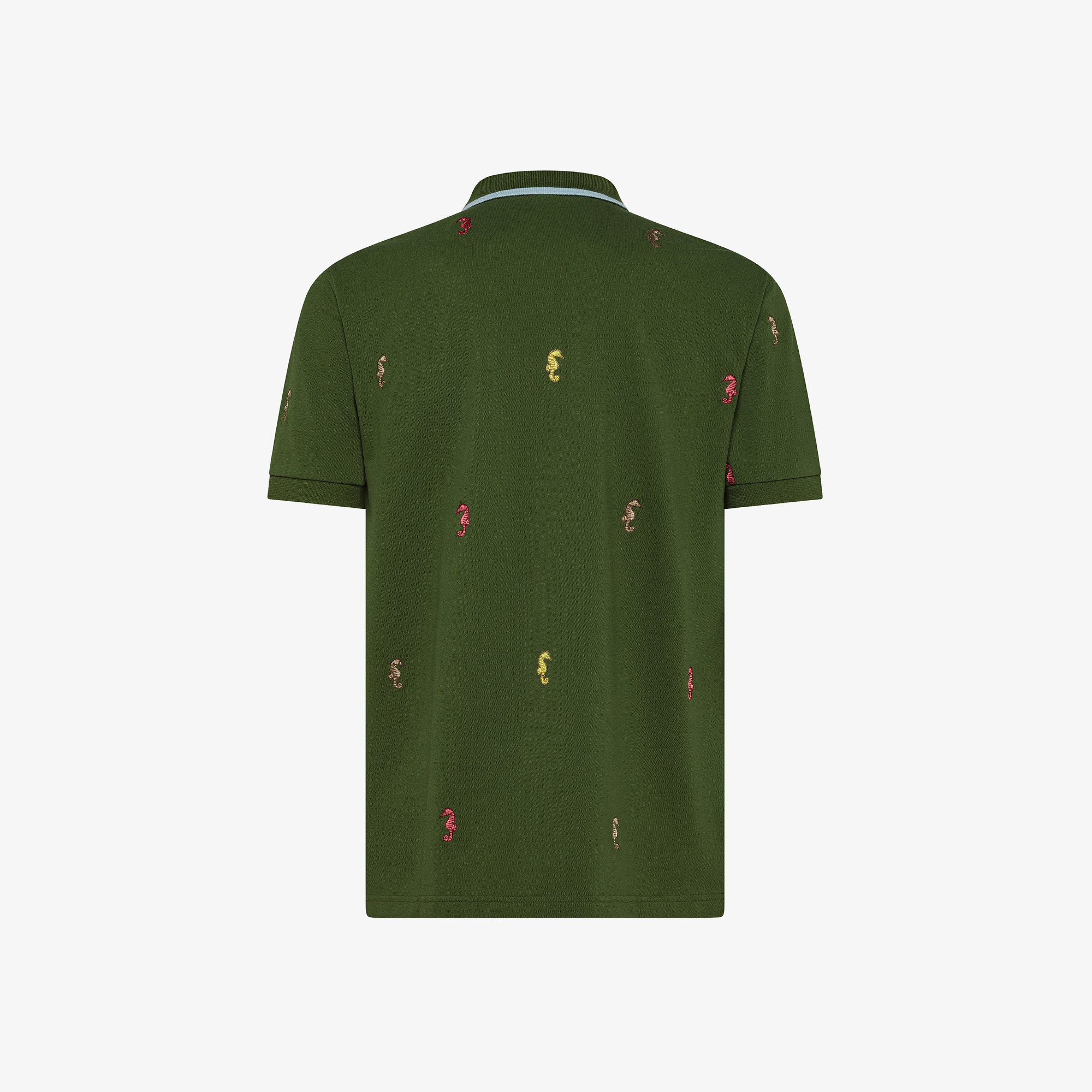 POLO FULL EMBROIDERY S/S DARK GREEN