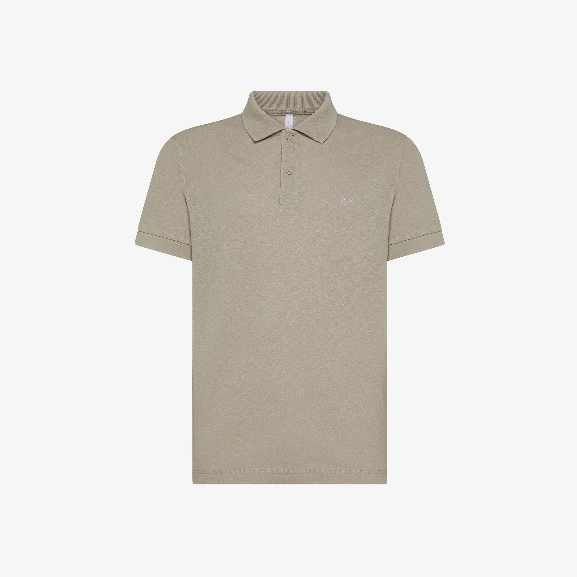 POLO JERSEY LINEN S/S STONE