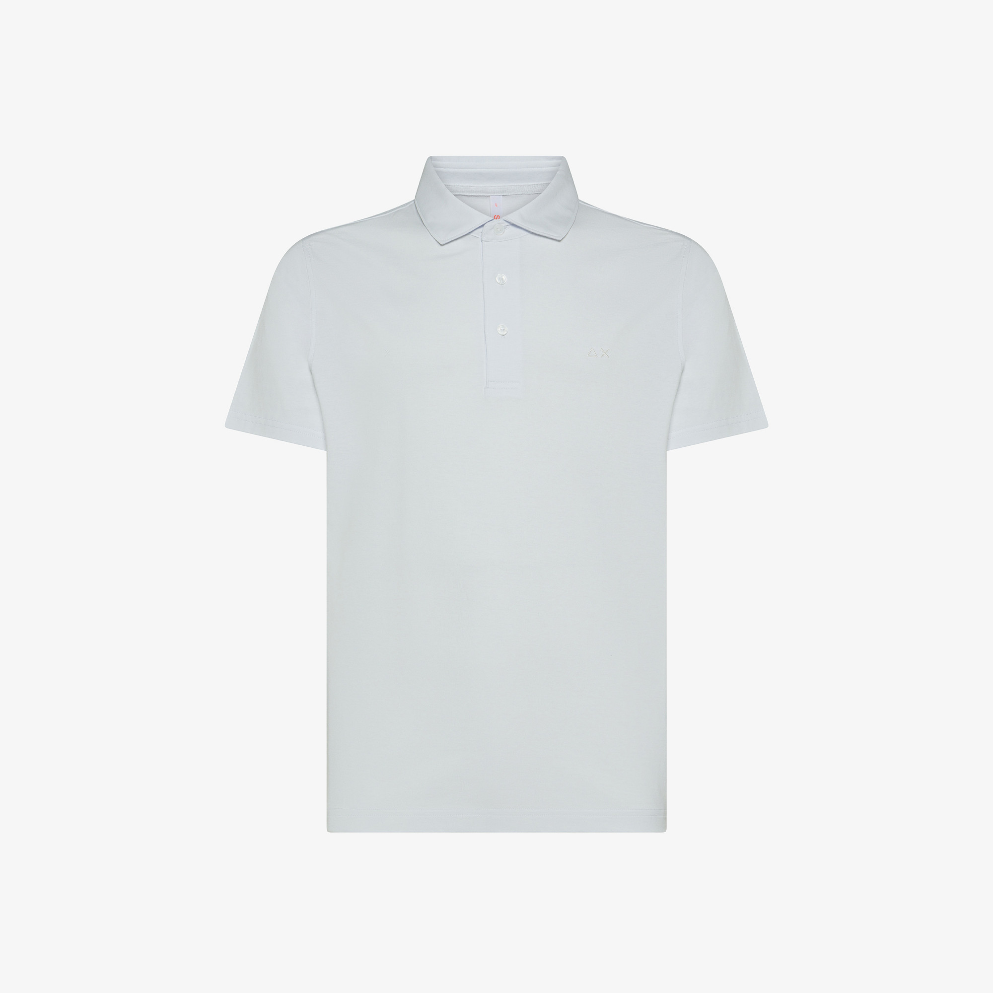 White cotton polo shirt