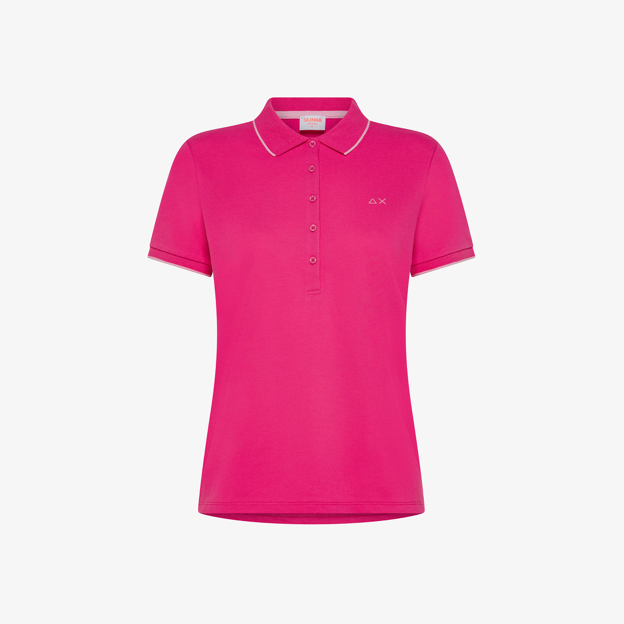 POLO SMALL STRIPE S/S FUXIA