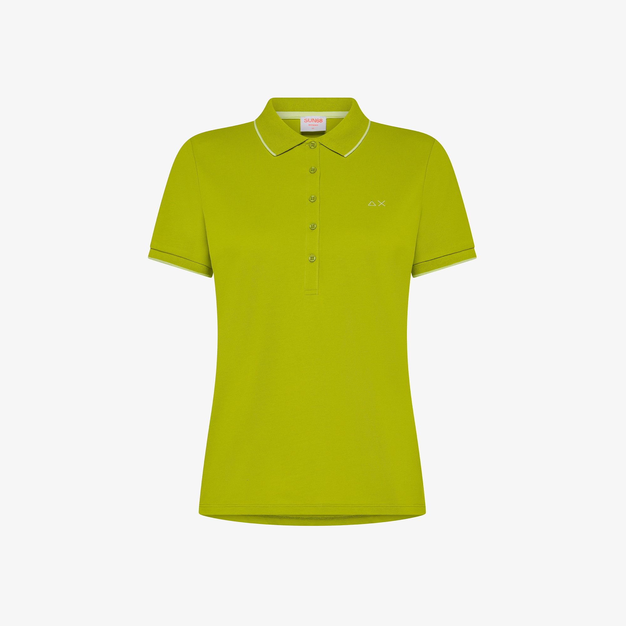 Olive green slim fit polo shirt
