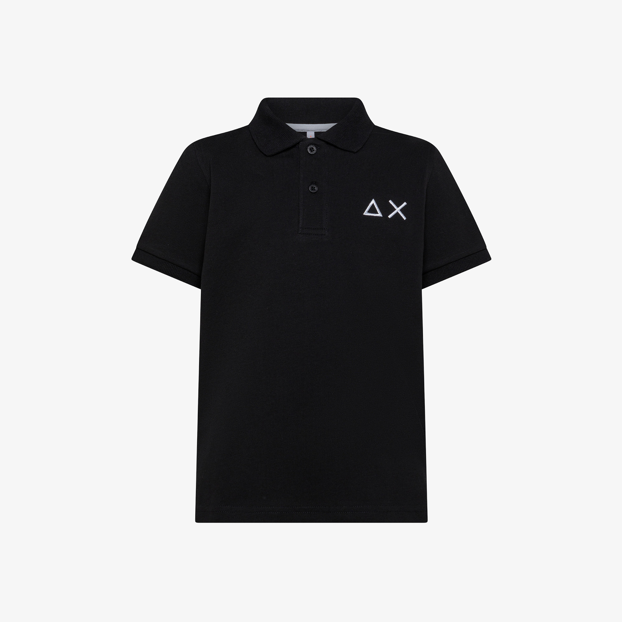 BOY'S POLO BIG LOGO S/S BLACK