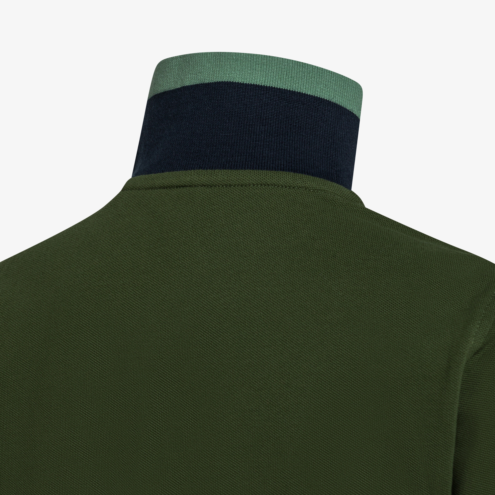 Dark green polo shirt with chest pocket