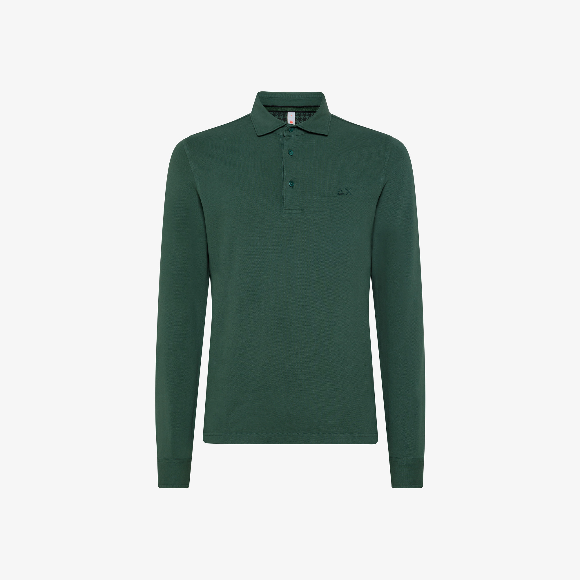 POLO EL. SHIRT COLLAR COLD DYE L/S VERDE SALVIA
