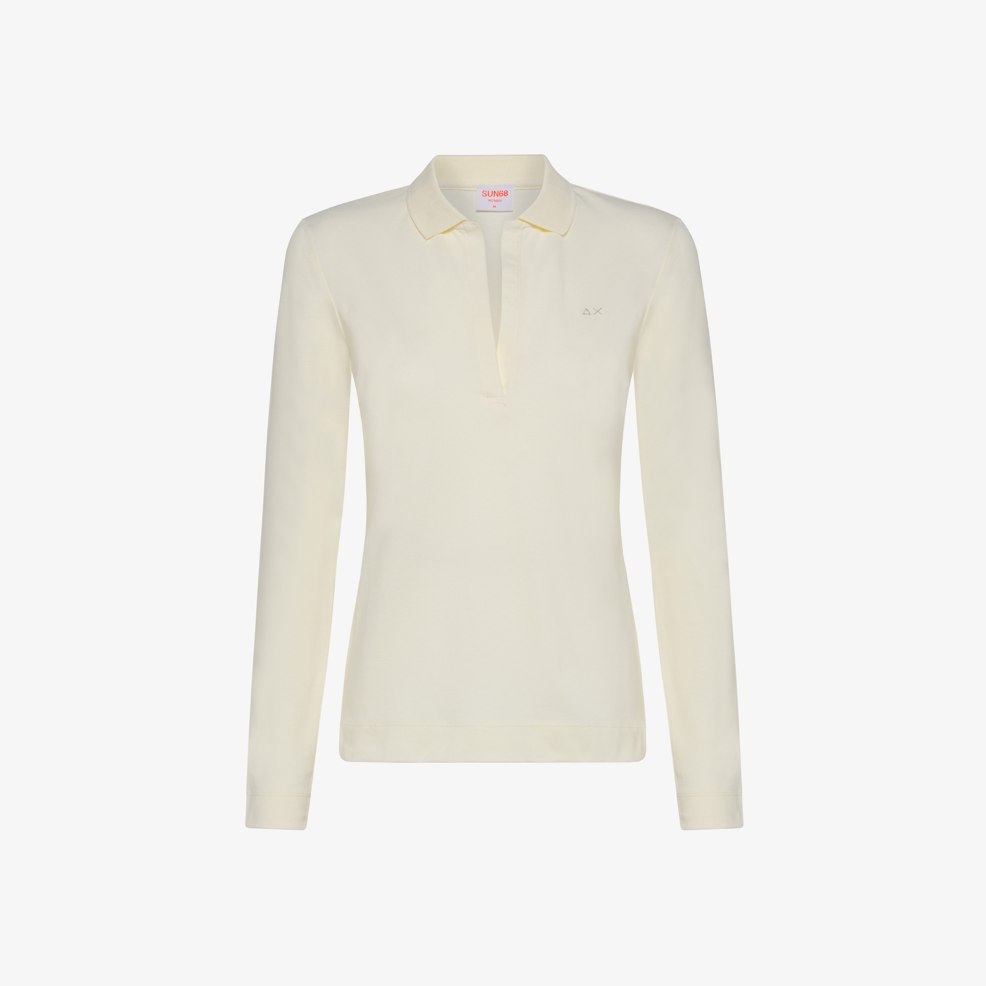 POLO SHIRT EL. L/S PORCELAIN