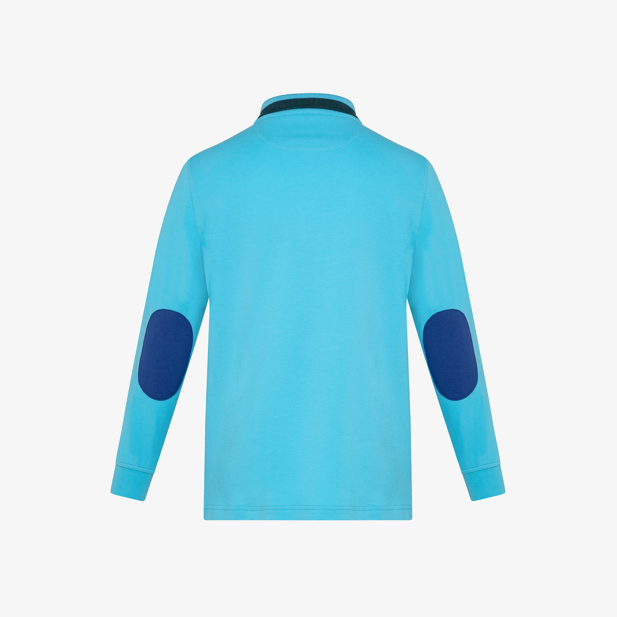 BOY'S POLO EL. BIG STRIPES L/S TURCHESE