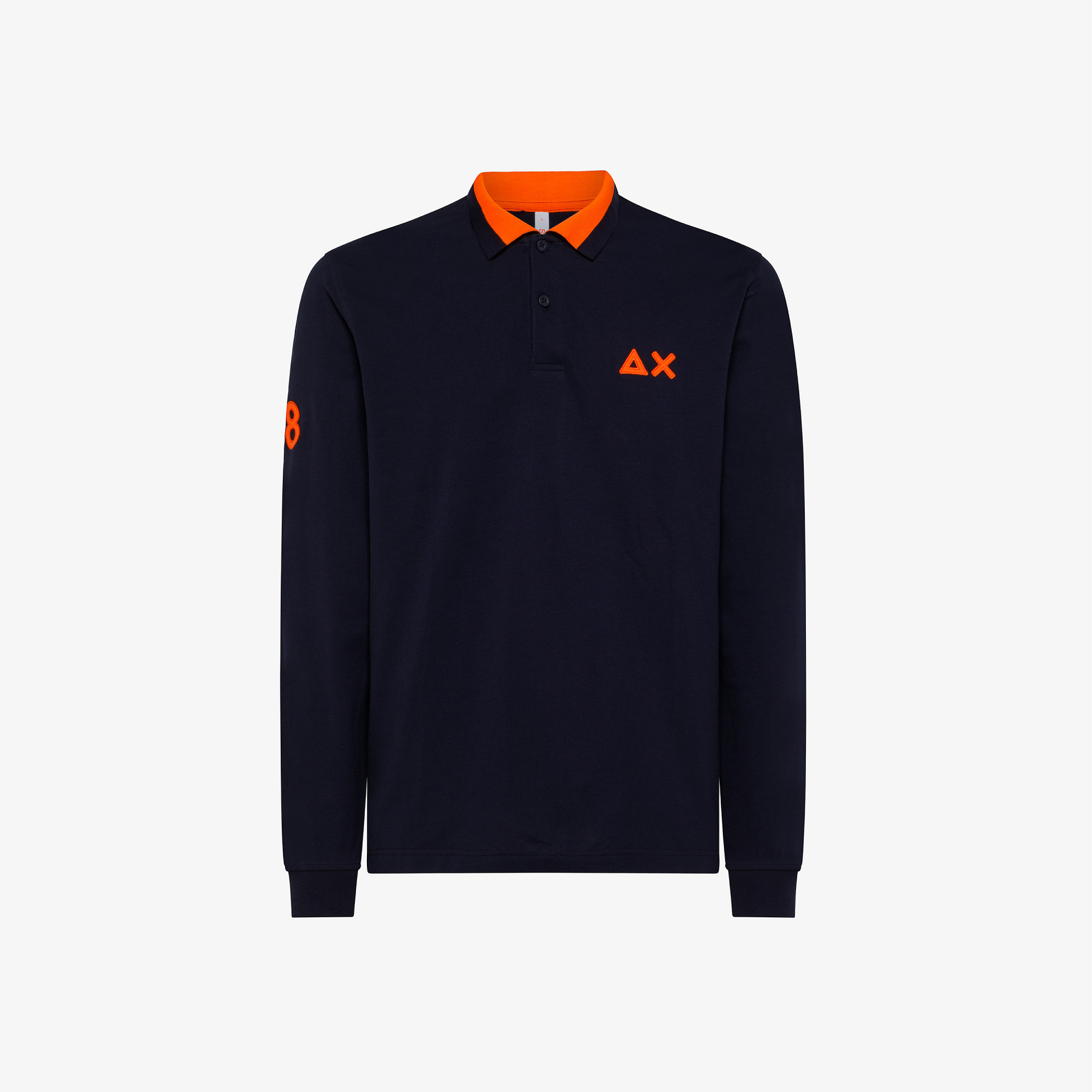 POLO LOGO EL. L/S NAVY BLUE