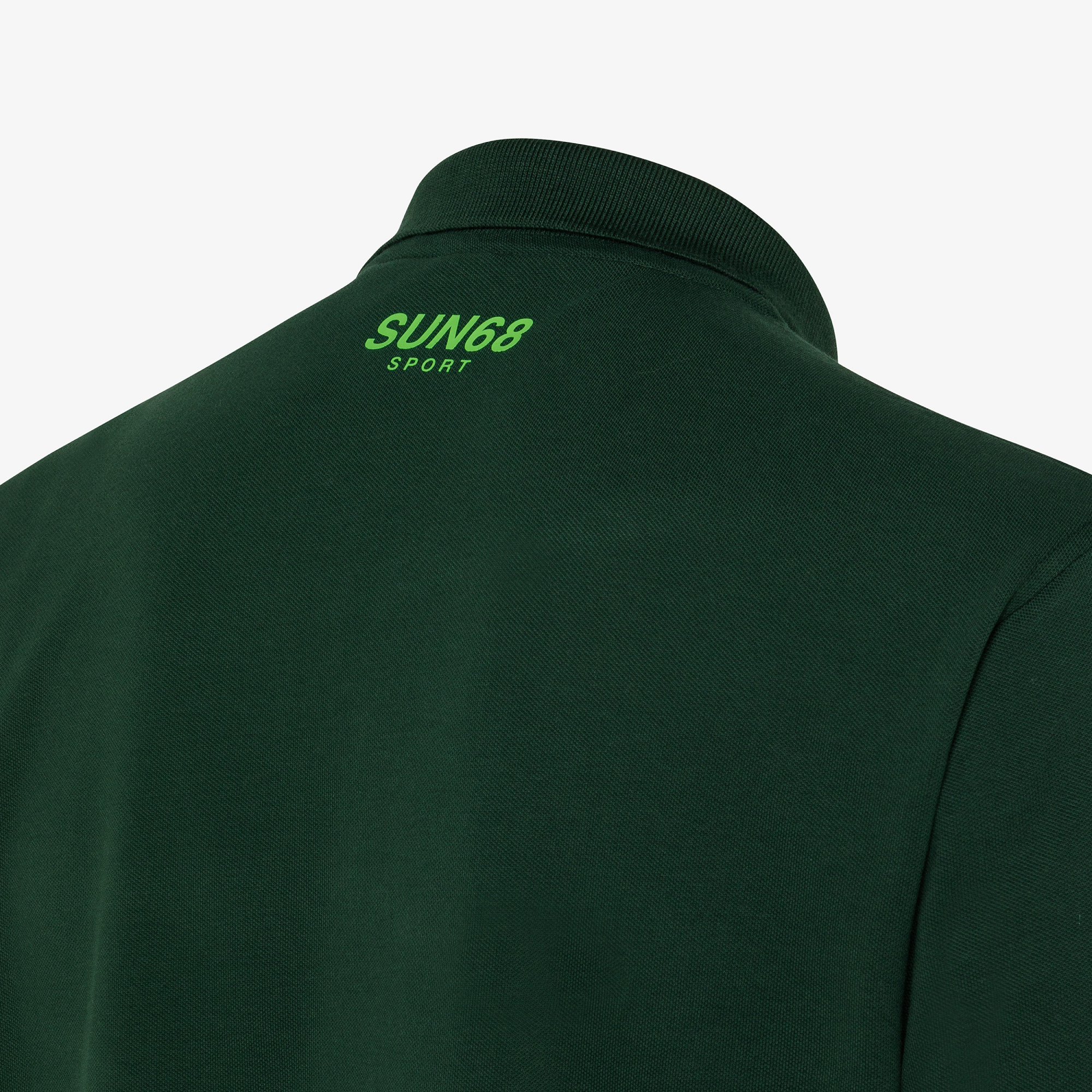 POLO LOGO SPORT S/S VERDE SCURO