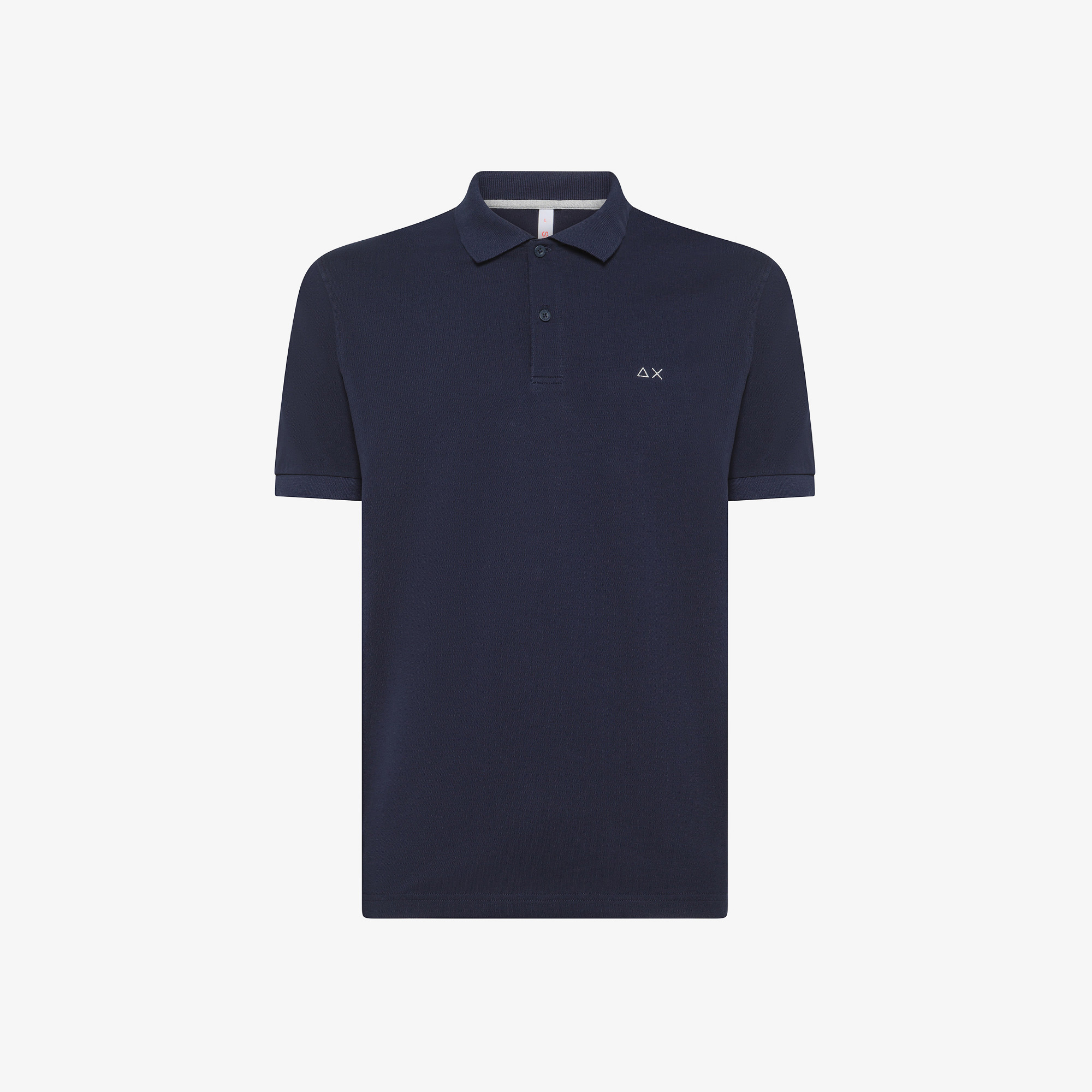 Polo in piquet di cotone NAVY BLUE