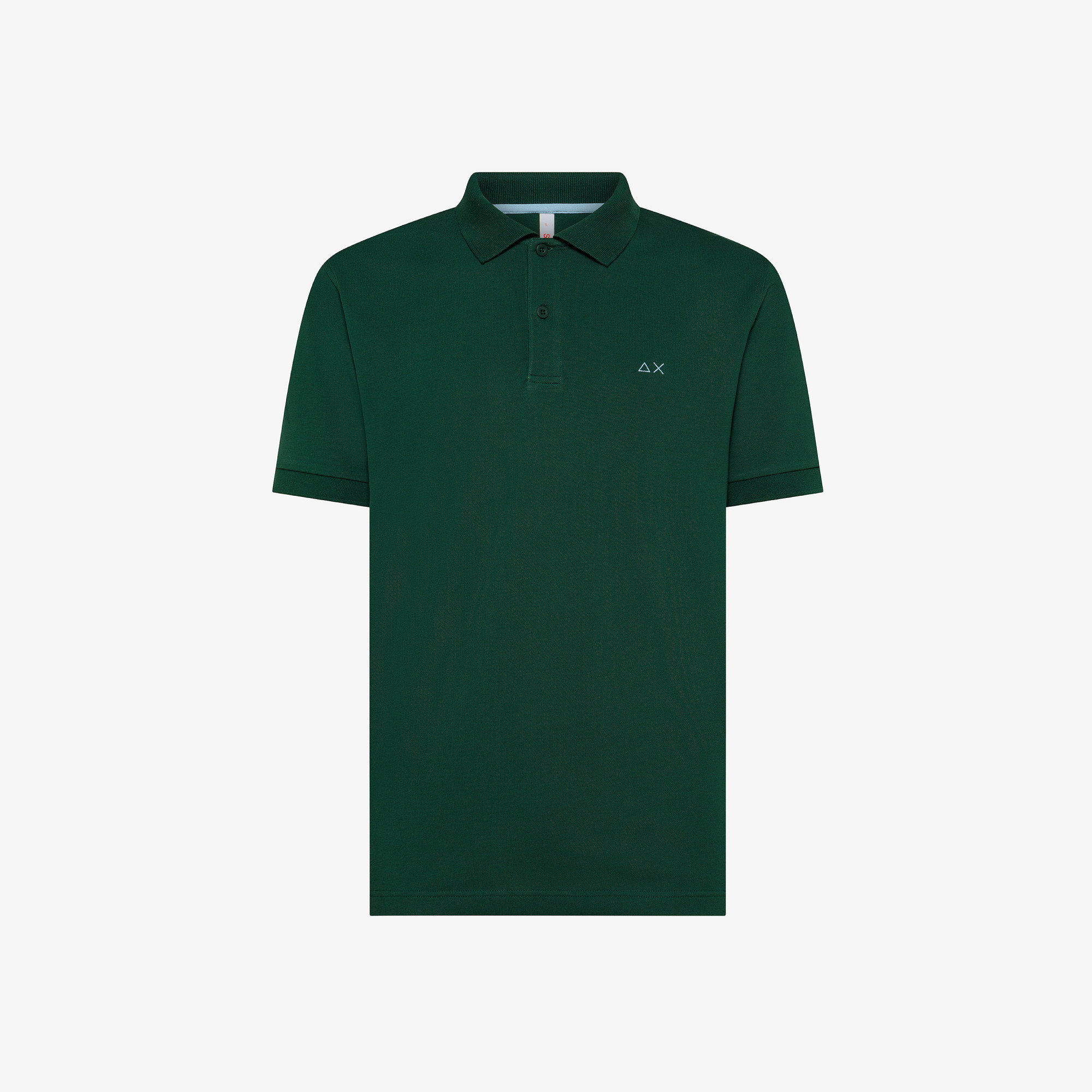 Cotton piqué polo shirt DARK GREEN