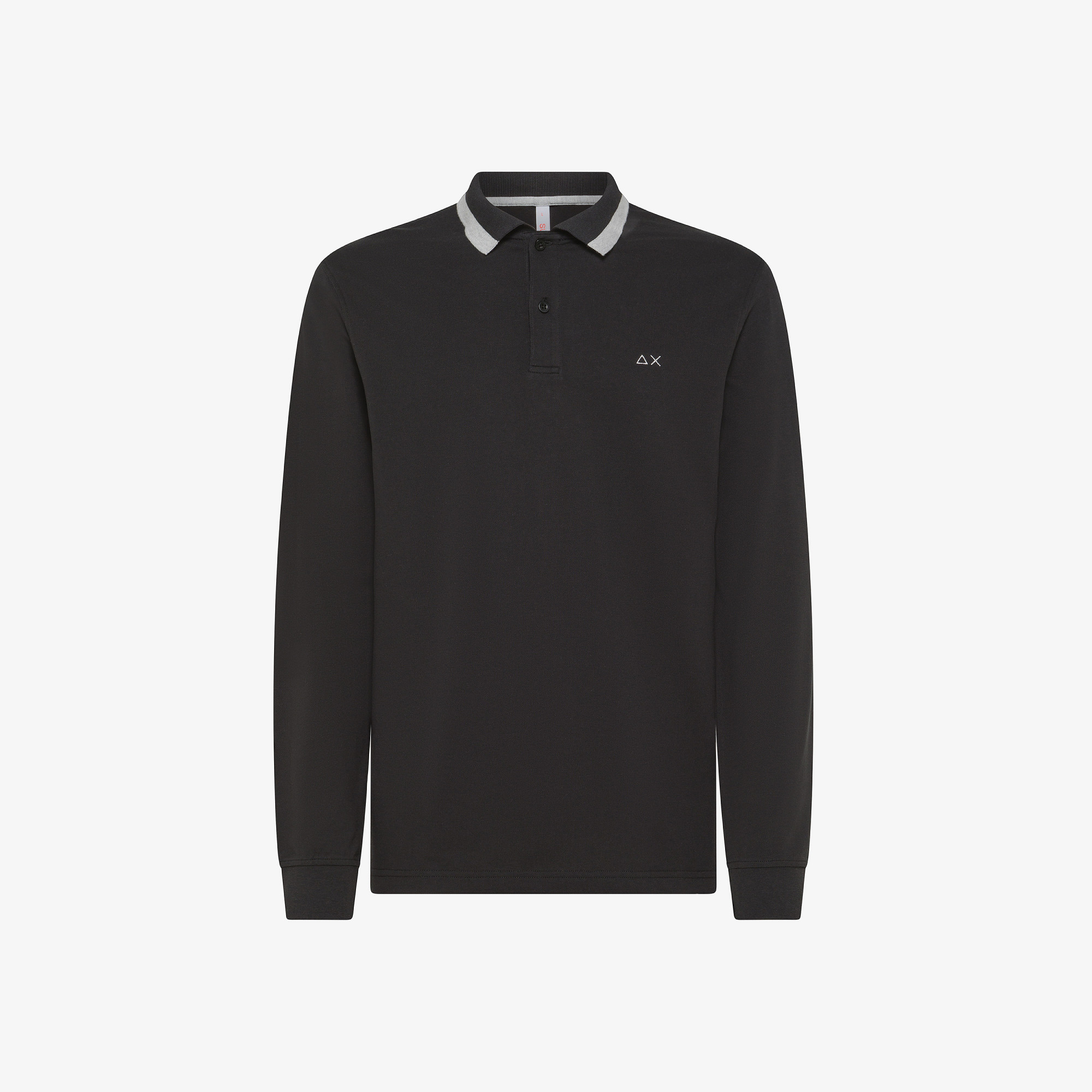 POLO BIG STRIPES EL. L/S NERO