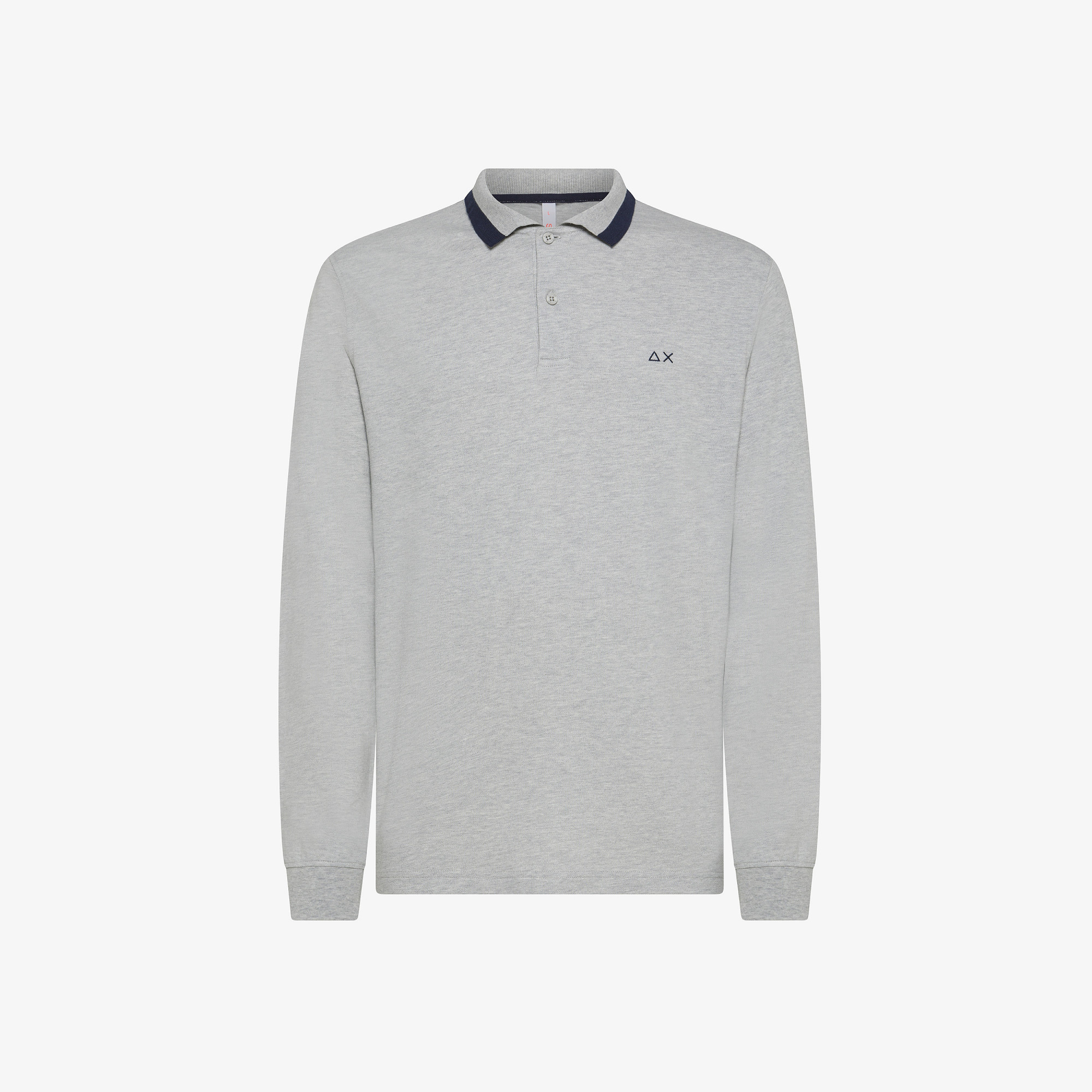 POLO BIG STRIPES EL. L/S GRIGIO MEDIO