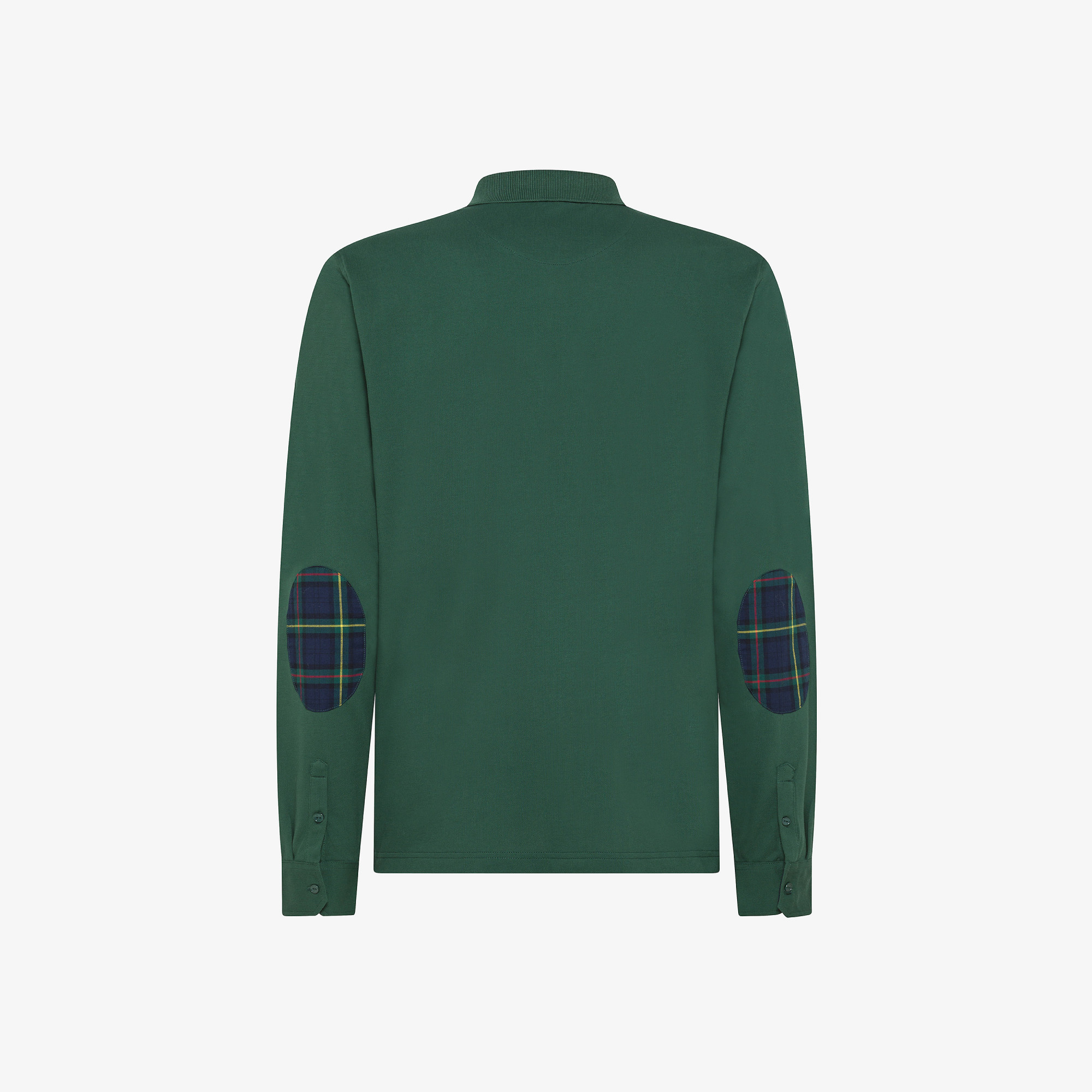 Cotton piqué polo shirt DARK GREEN