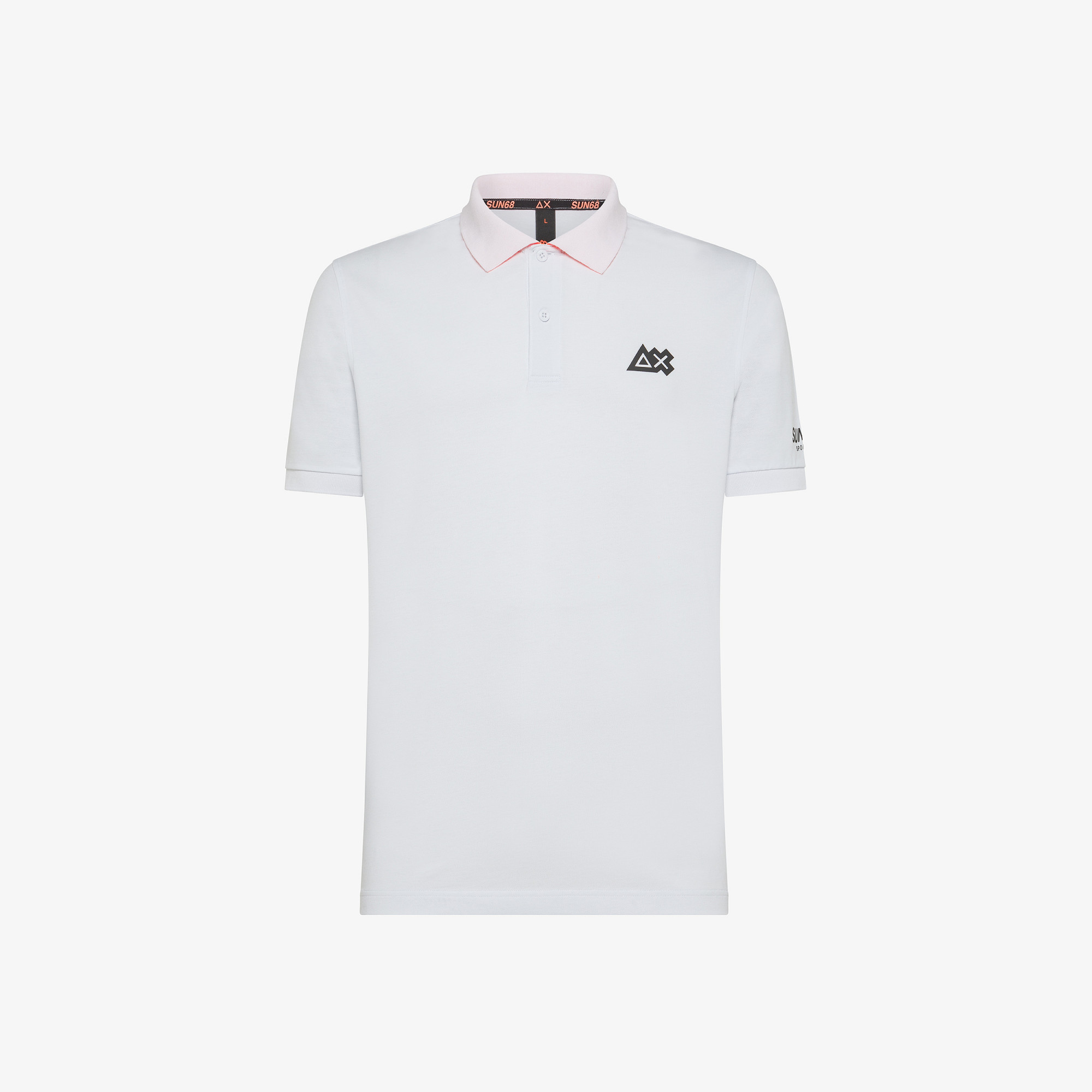 Cotton piqué polo shirt WHITE