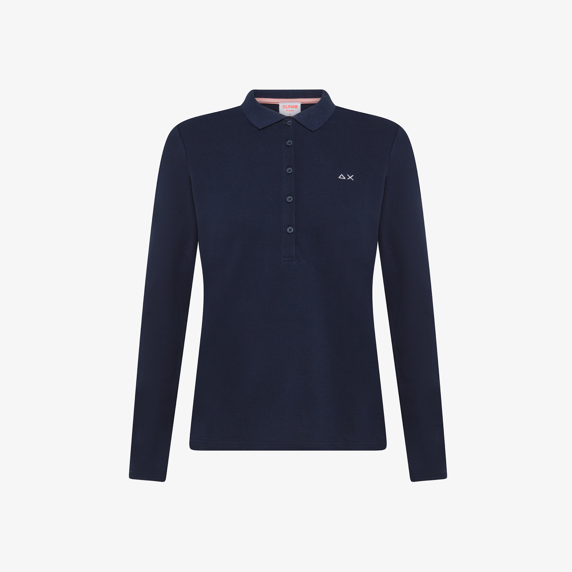 Polo in piquet di cotone NAVY BLUE