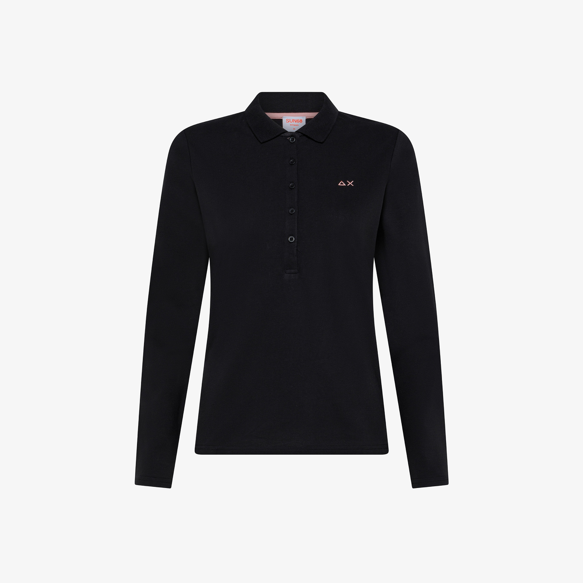 Cotton piqué polo shirt BLACK