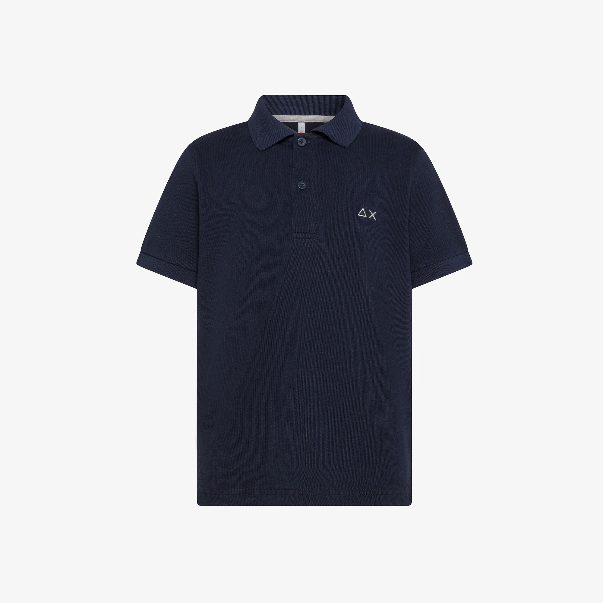 Polo in piquet di cotone NAVY BLUE