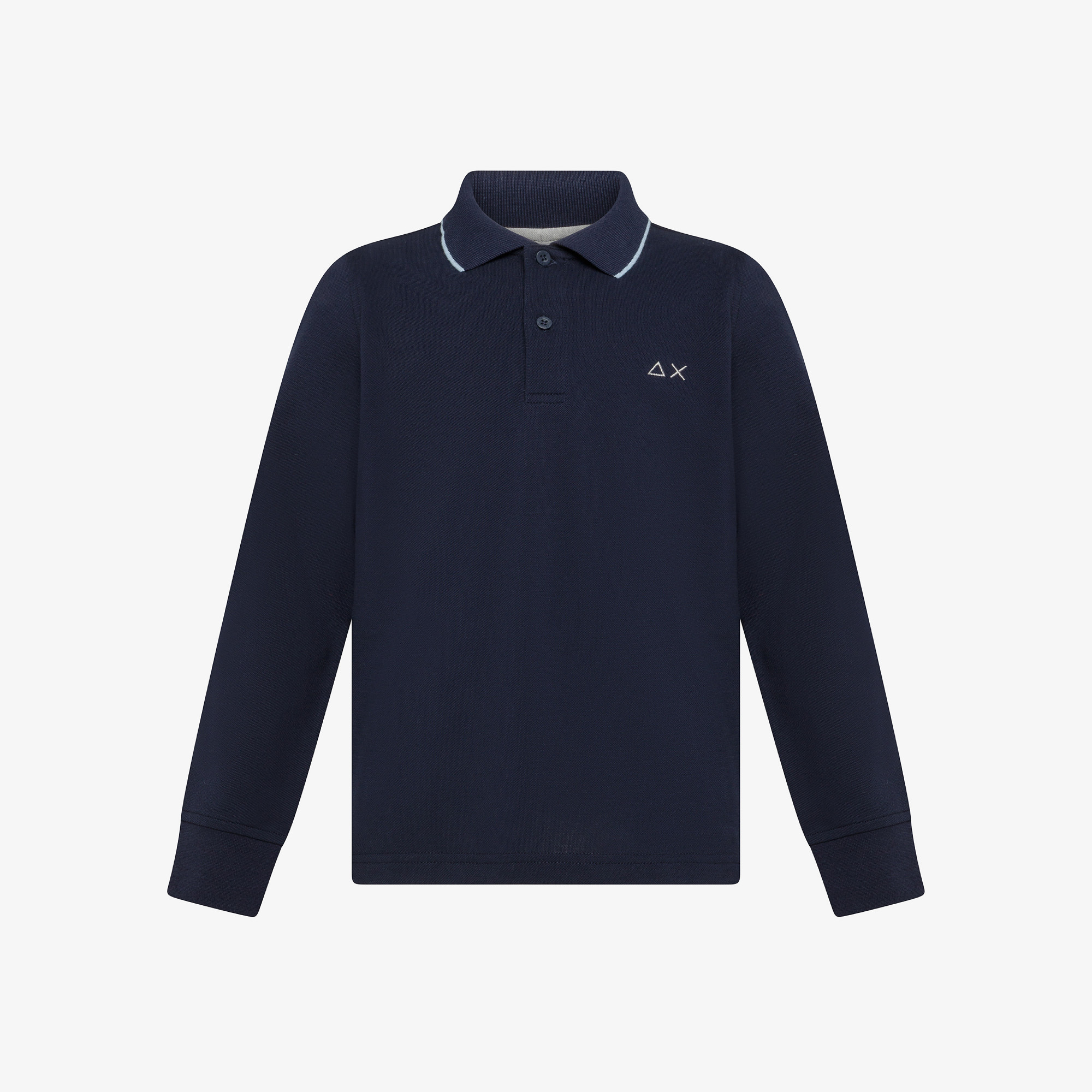 Polo in piquet di cotone NAVY BLUE