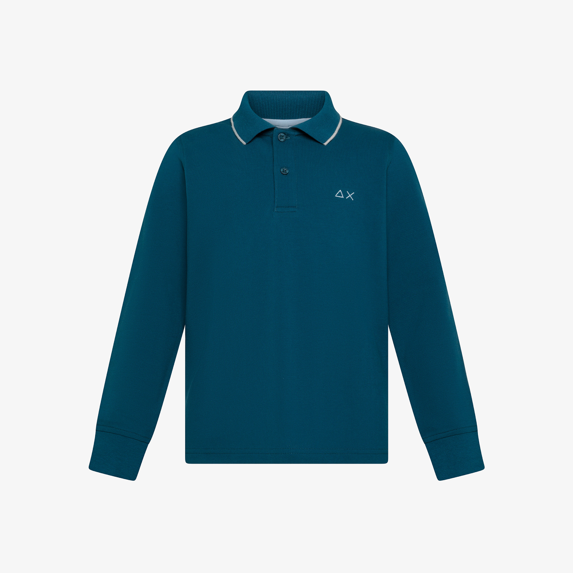 Cotton piqué polo shirt DEEP BLUE