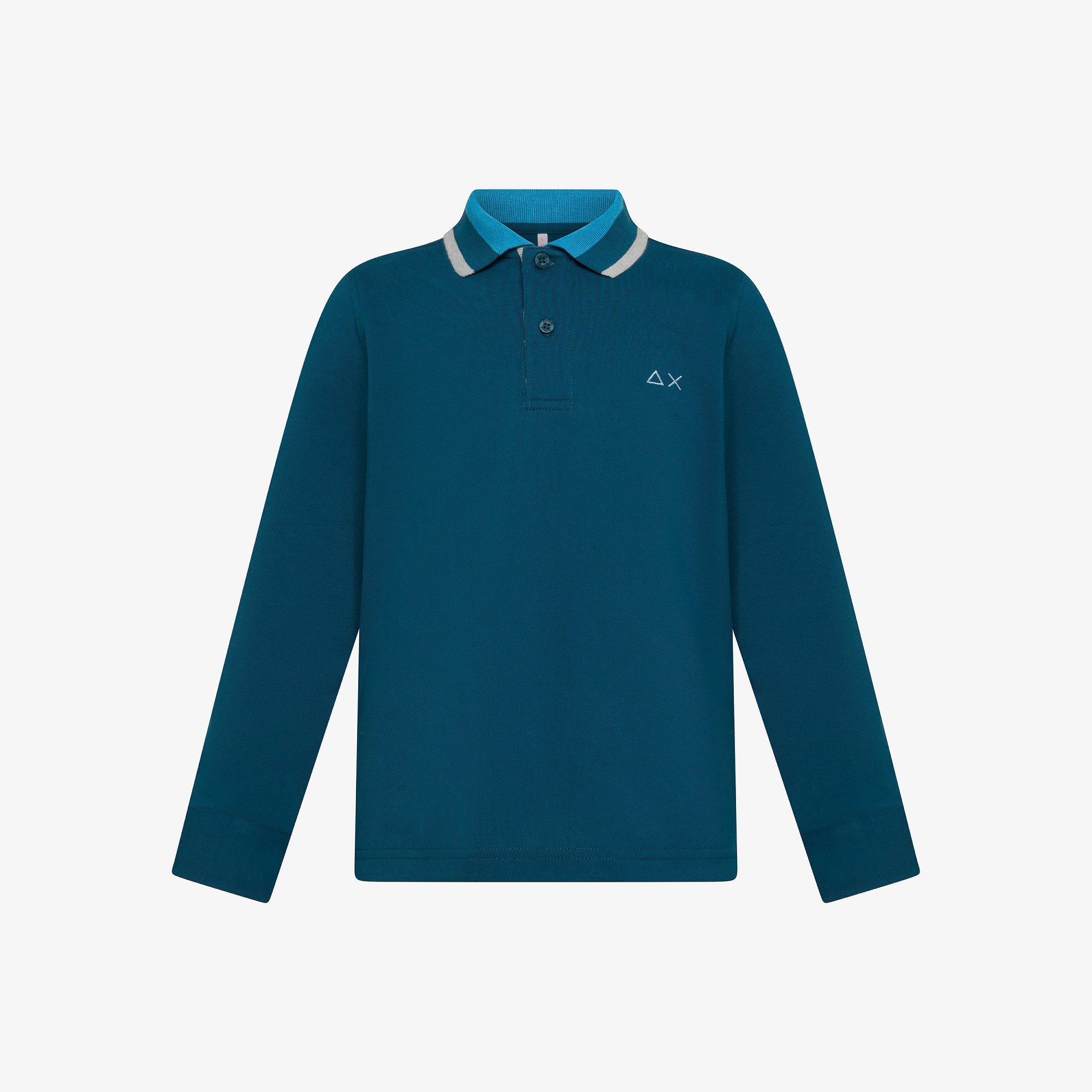 Cotton piqué polo shirt DEEP BLUE