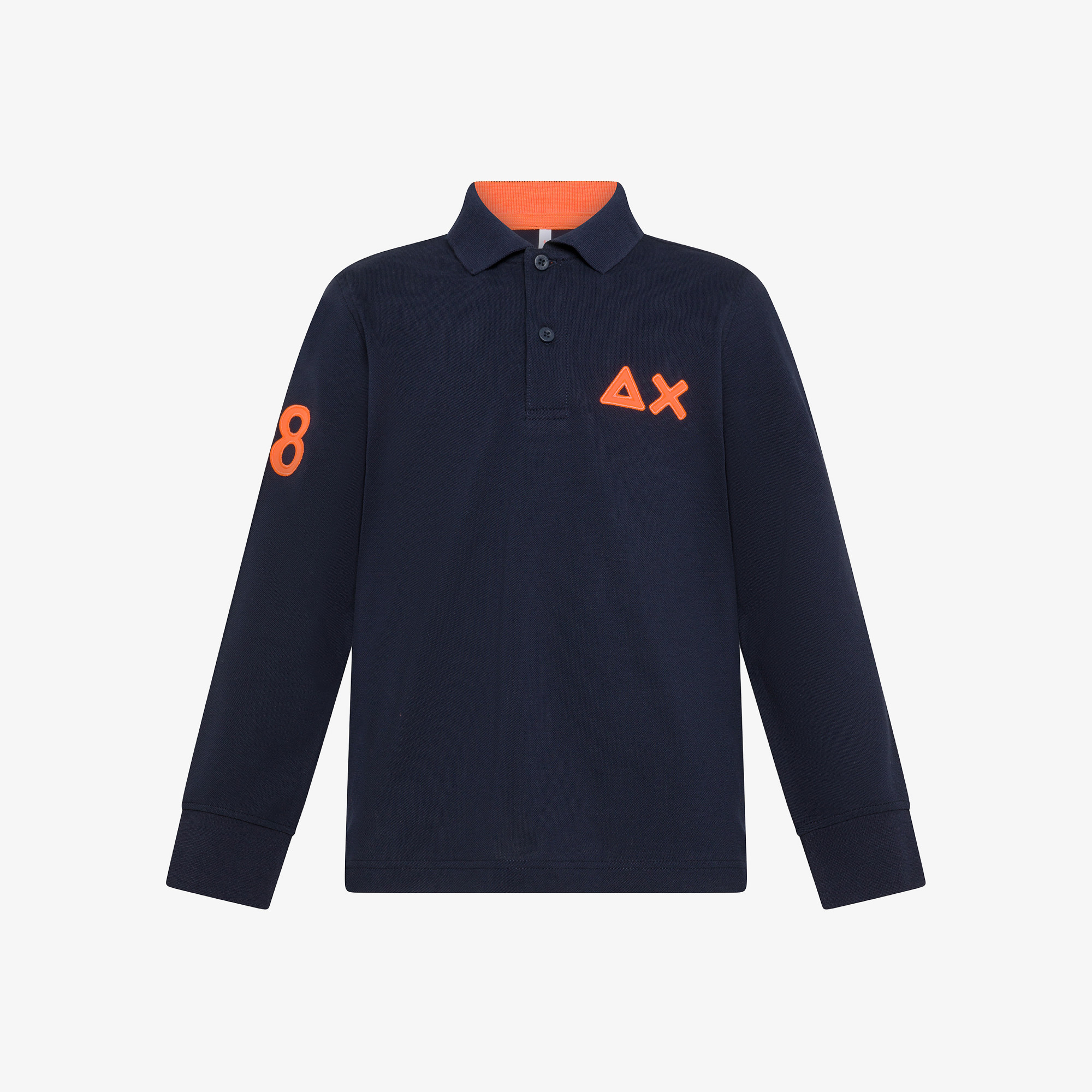 Cotton piqué polo shirt NAVY BLUE