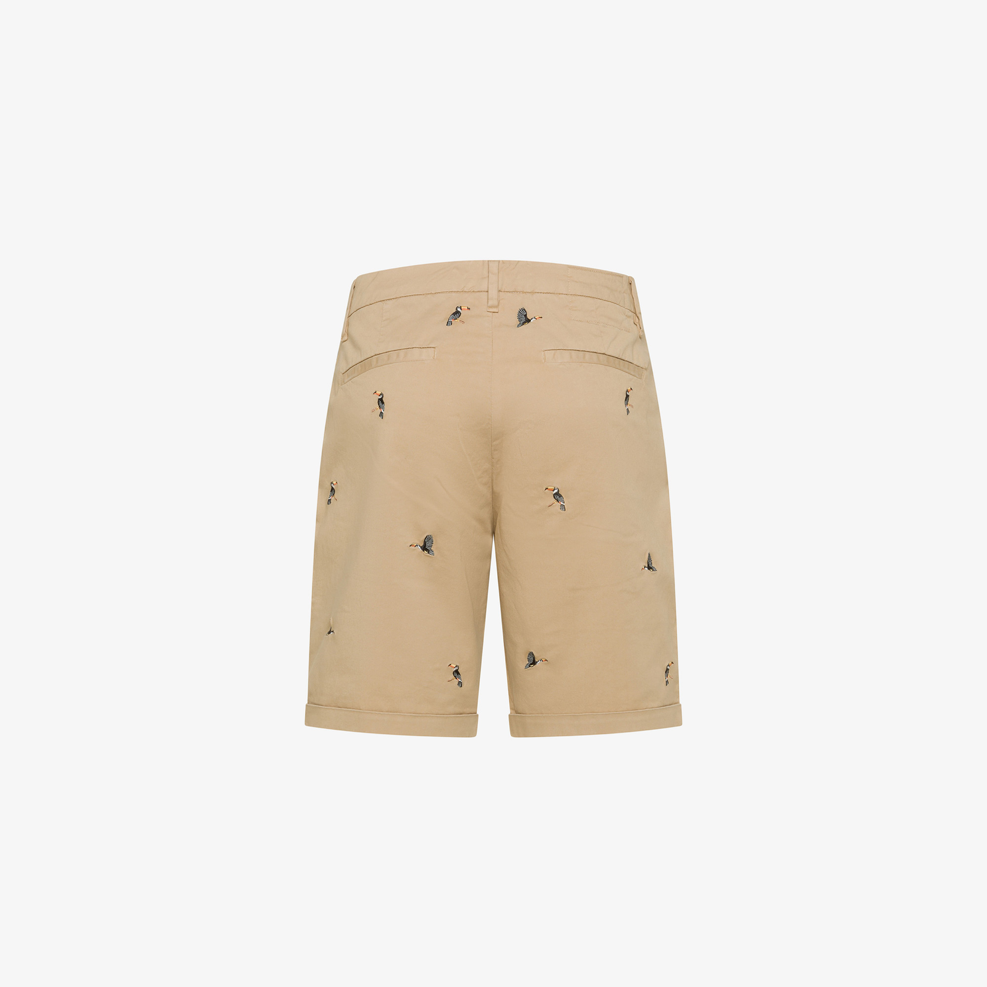 CHINO SHORTS EMBROIDERY BEIGE