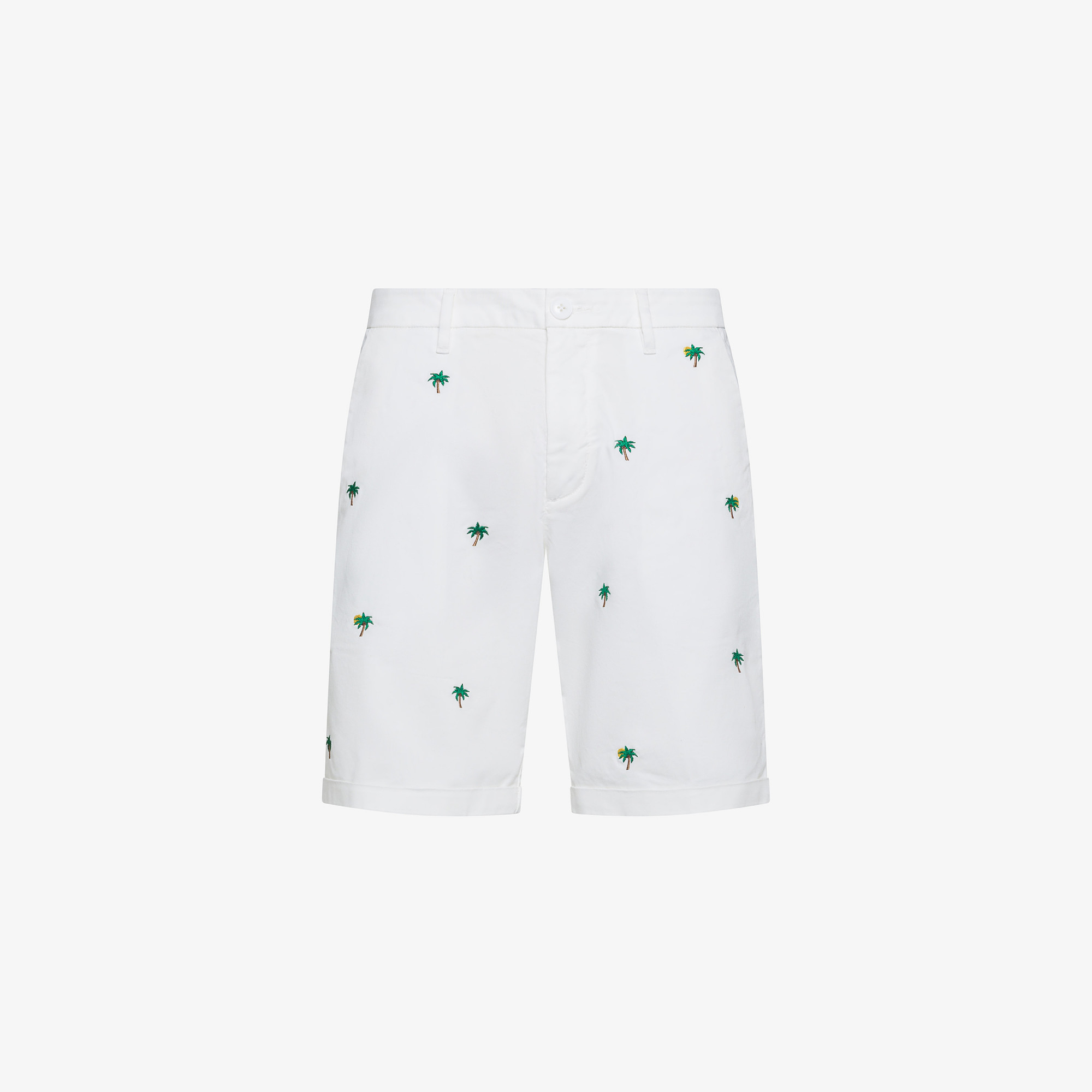 CHINO SHORTS EMBROIDERY OFF WHITE