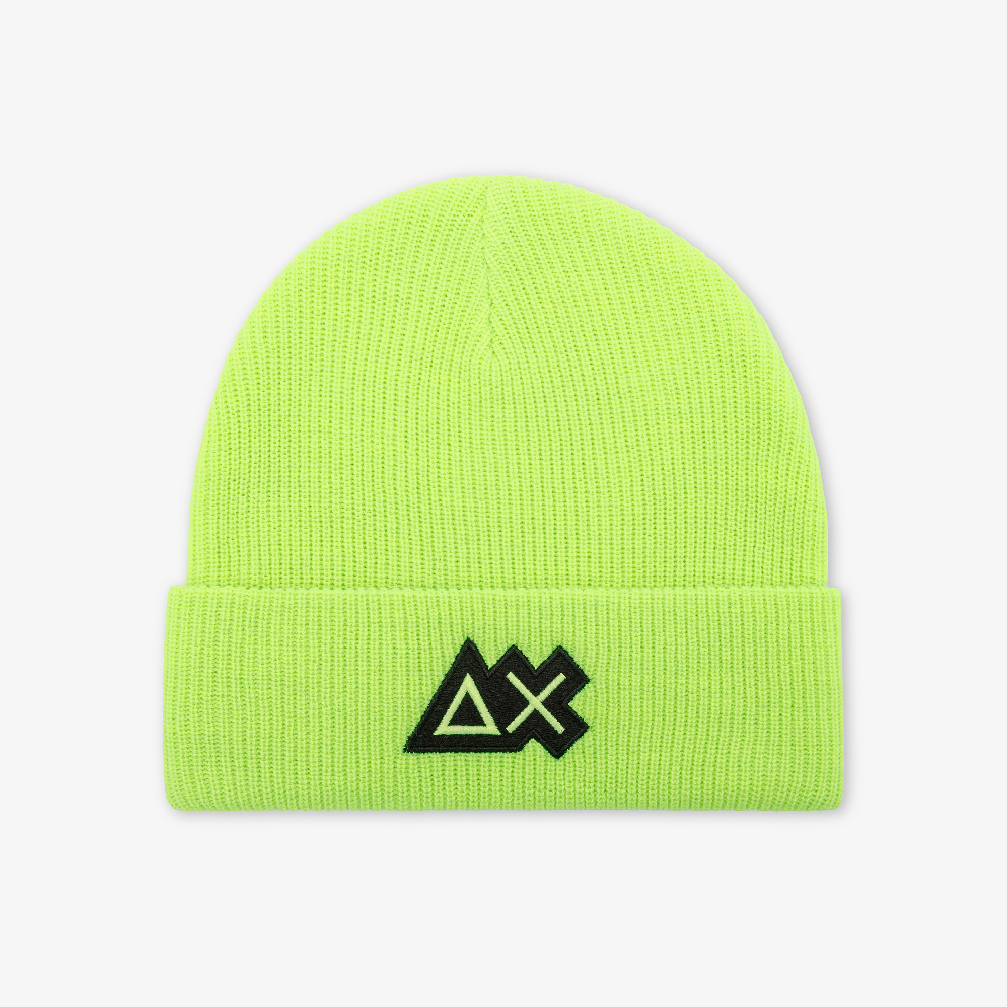 Berretto beanie in lana a coste GIALLO FLUO