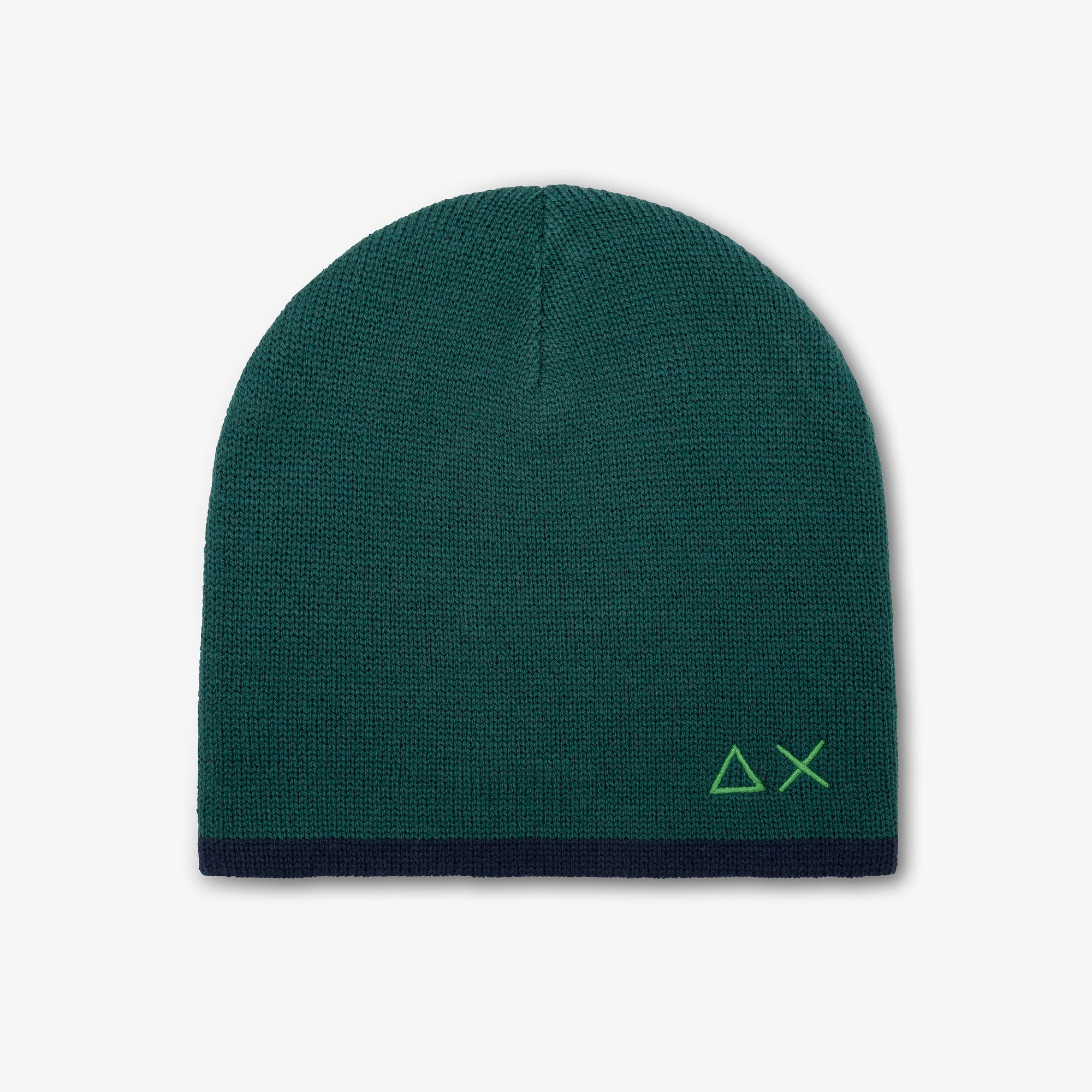 Berrretto beanie in lana VERDE SCURO