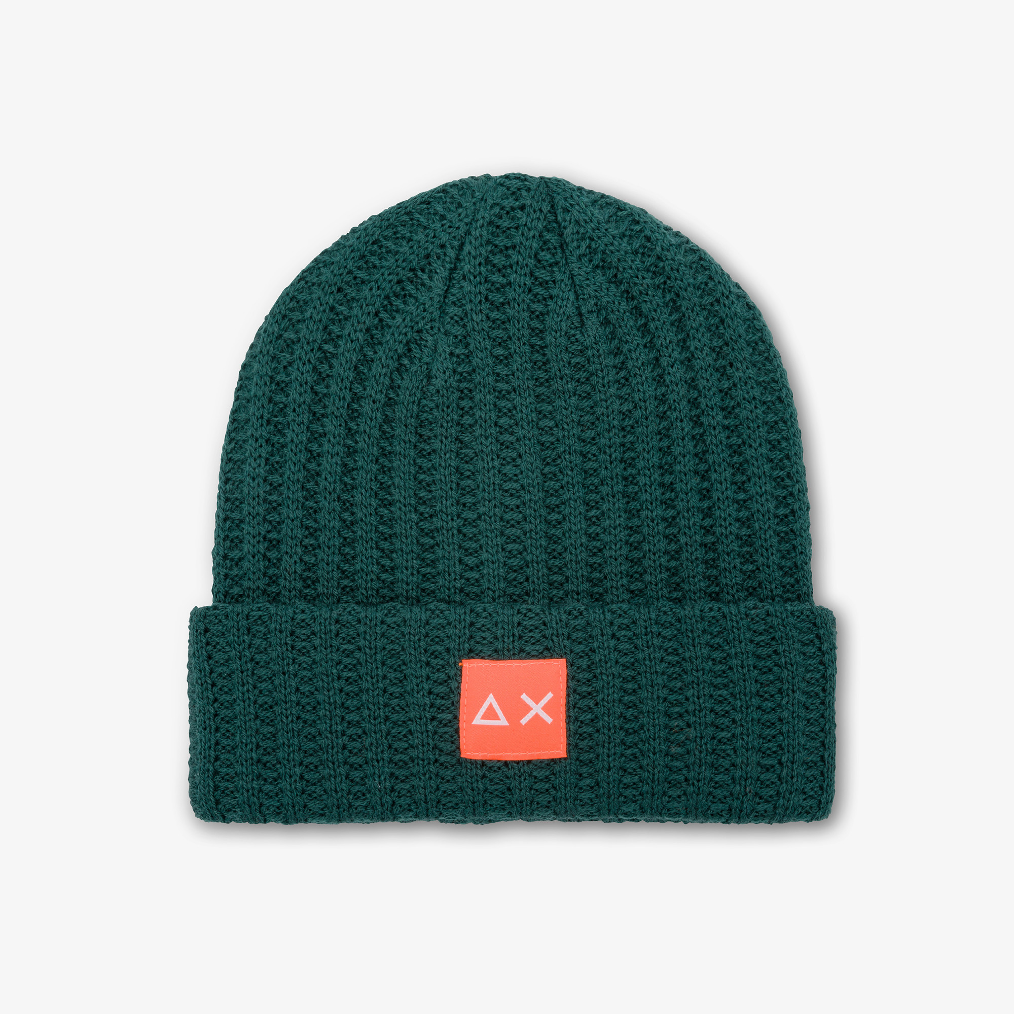Ribbed wool beanie DARK GREEN