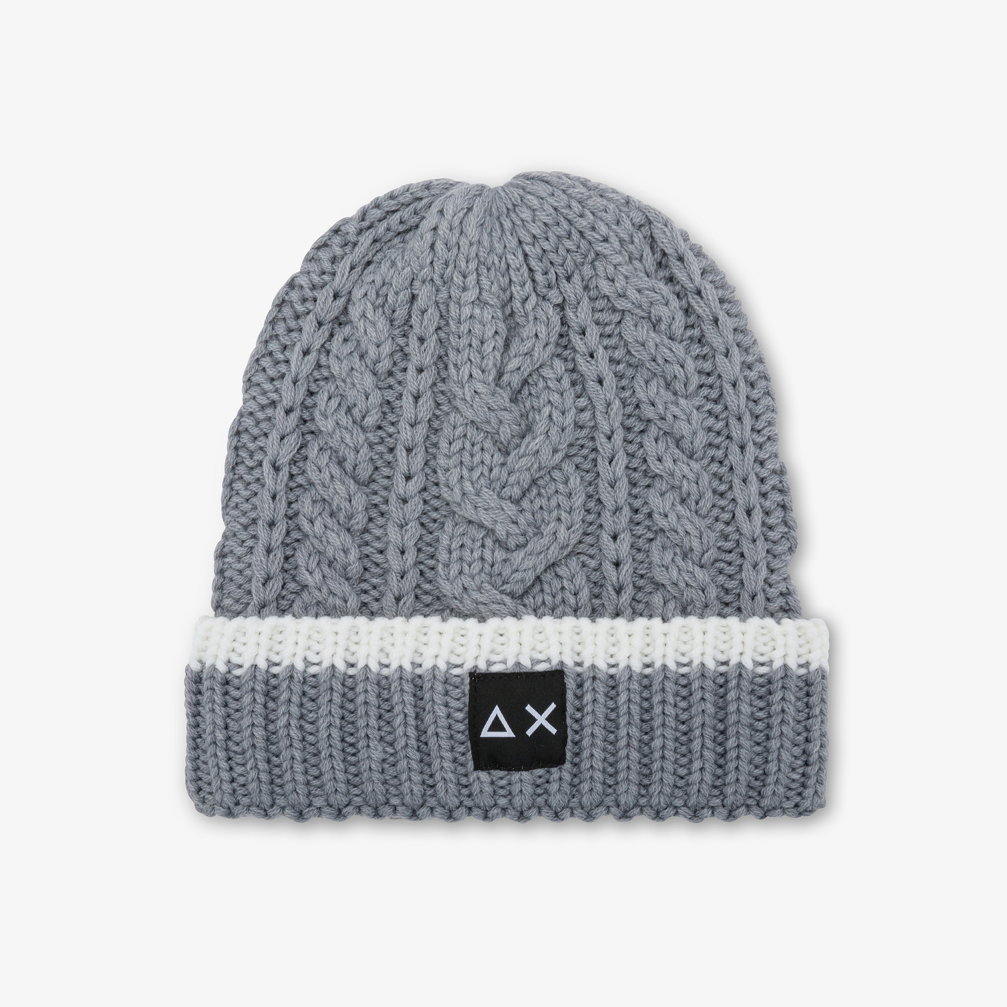 Cable-knit wool beanie MEDIUM GREY