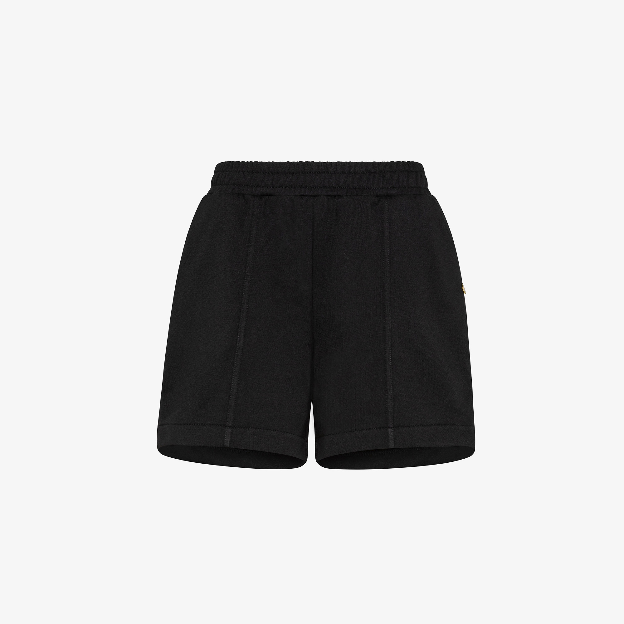 SHORTS SOLID COTTON FL. NERO