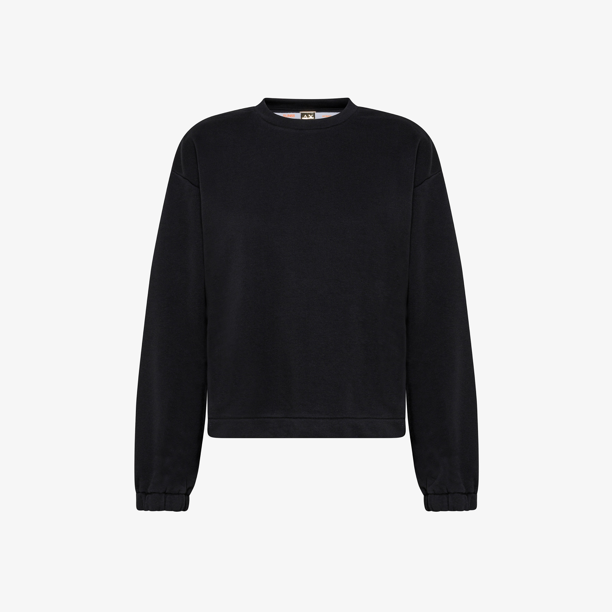 ROUND CROPPED LACE COTTON FL. NERO