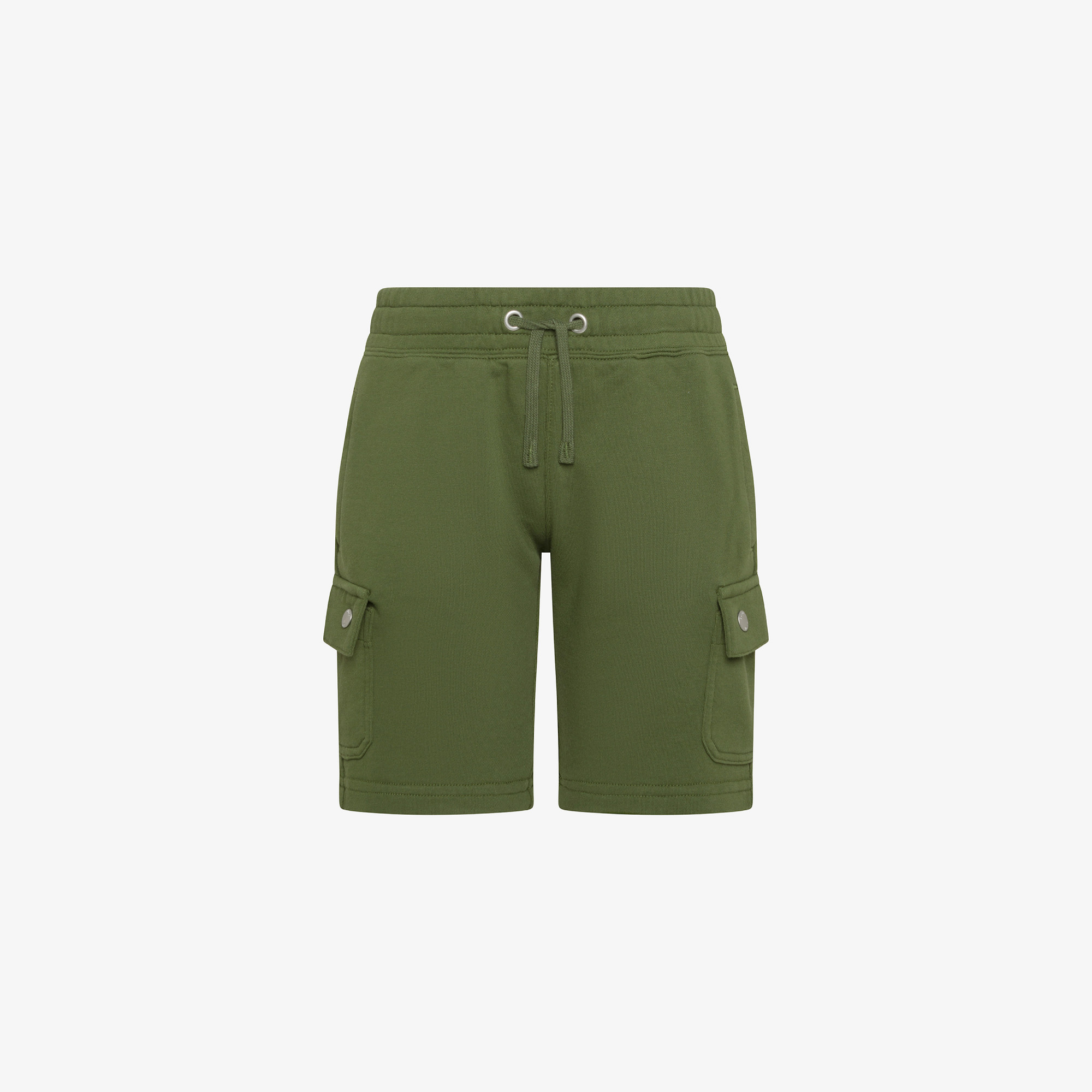 BOY'S PANT SHORT CARGO COTT.FL. VERDE SCURO