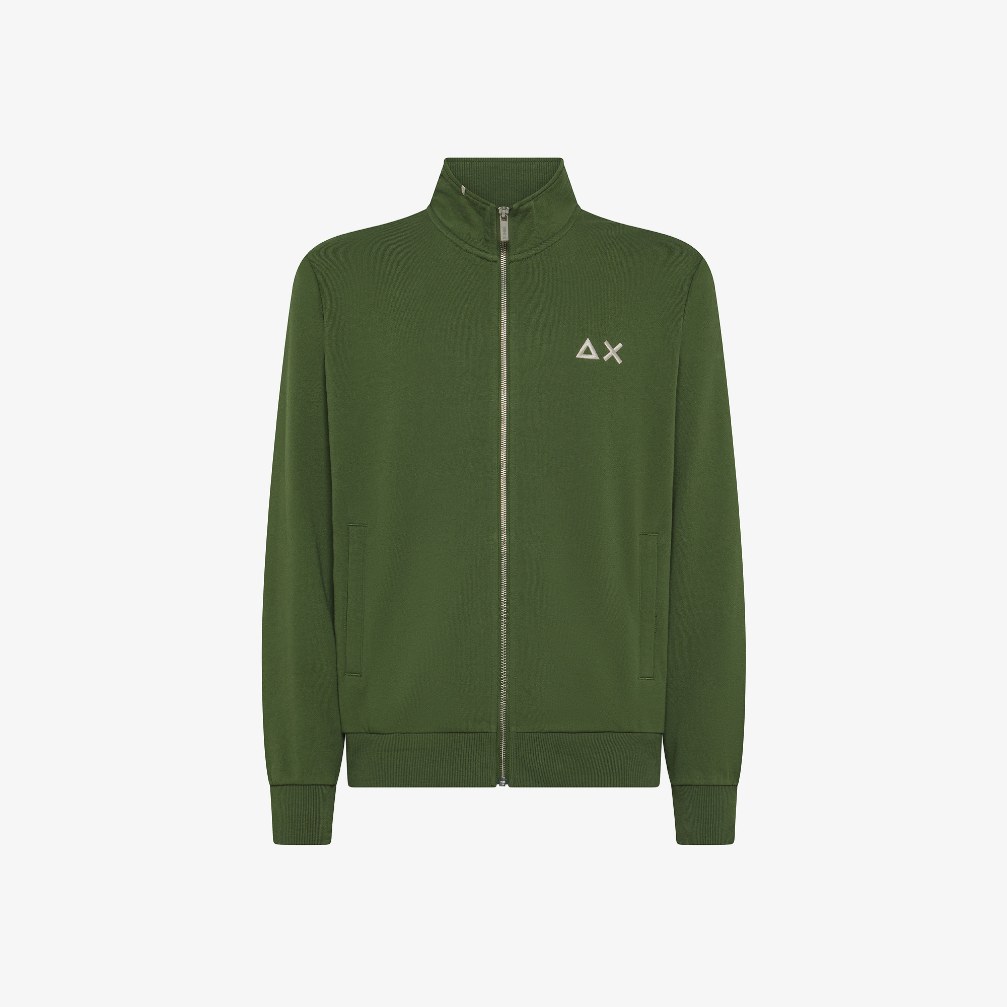 TRACK ZIP BASIC FLEECE VERDE SCURO