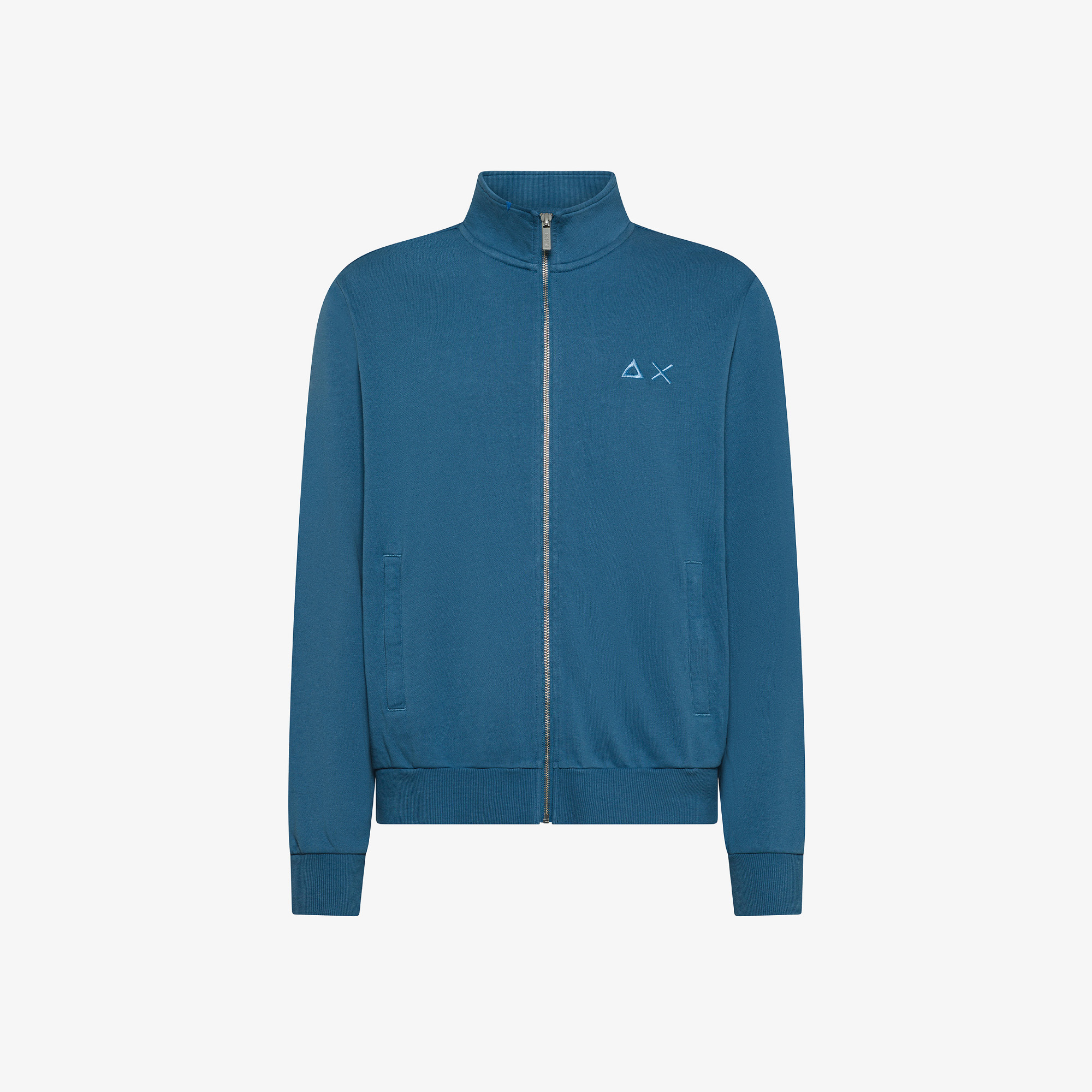 TRACK ZIP BASIC FLEECE AVIO SCURO