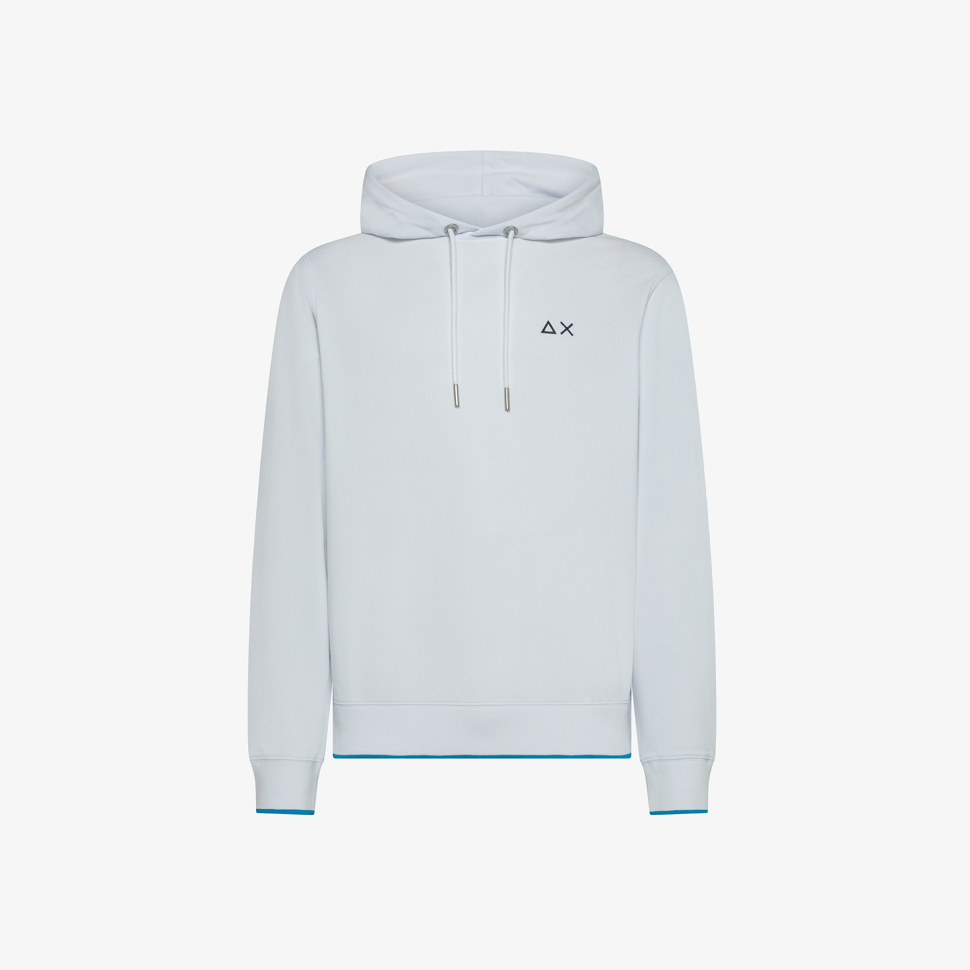 White piqué hoodie