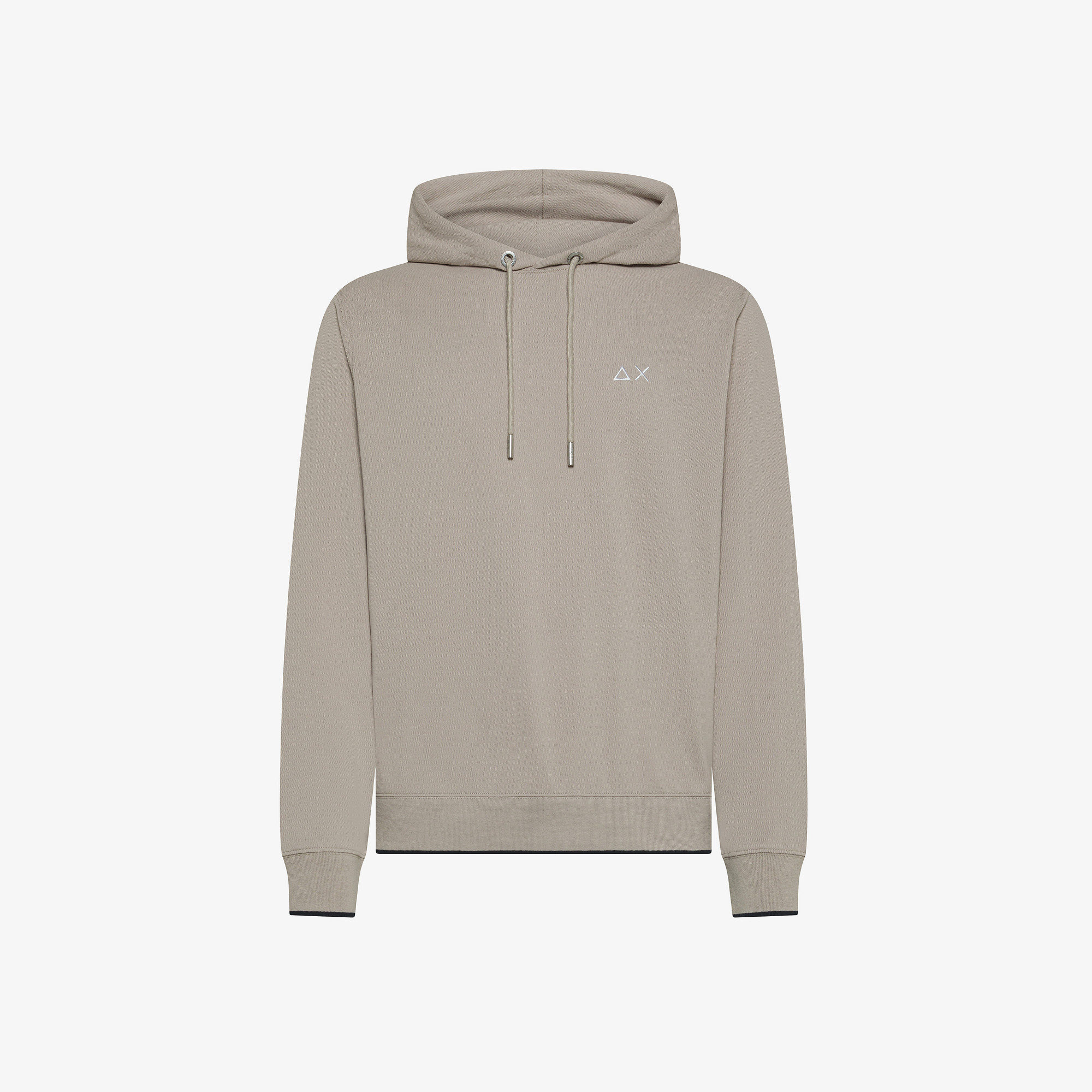 Stone piqué hoodie