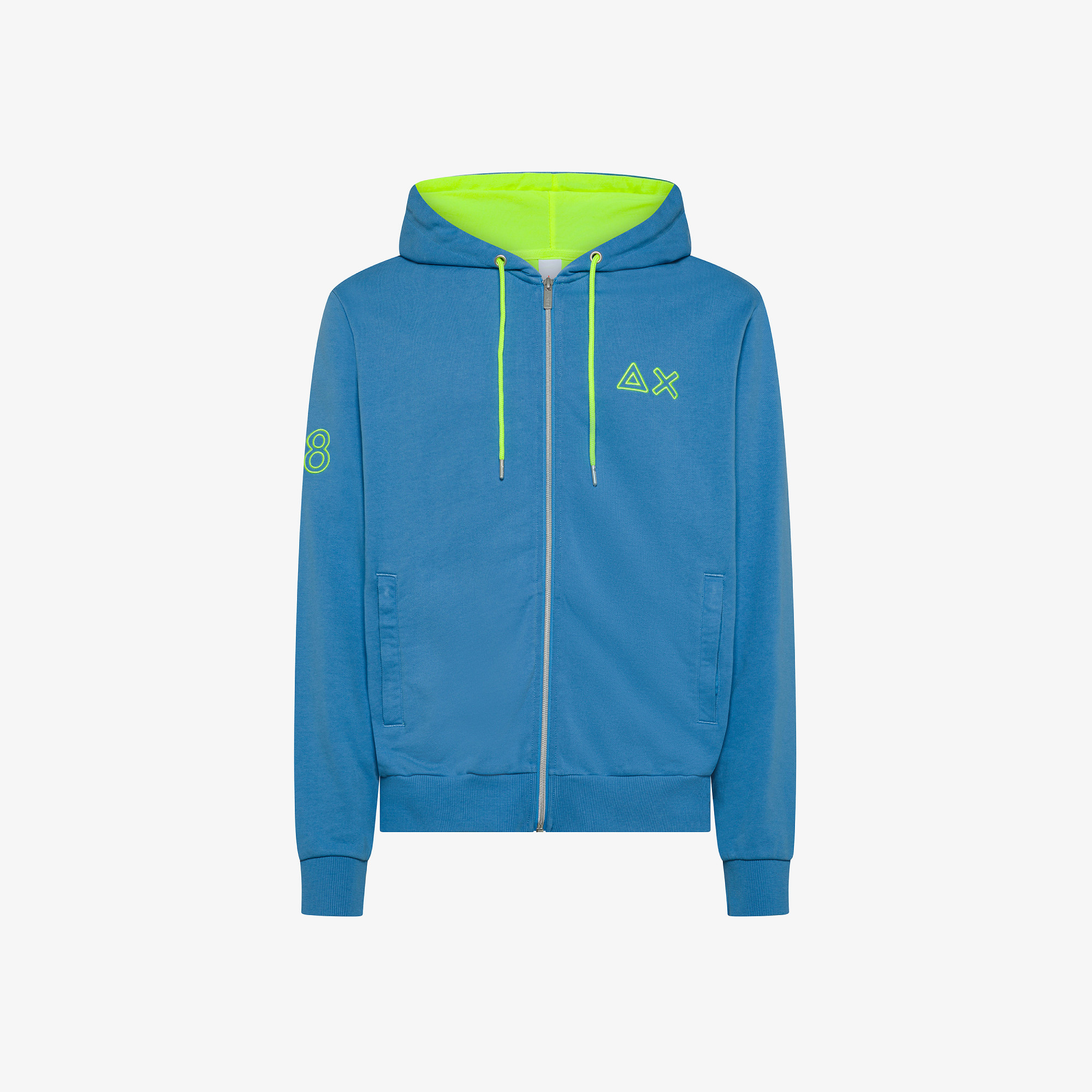 HOODIE ZIP SUN68 FLUO FLEECE AVIO