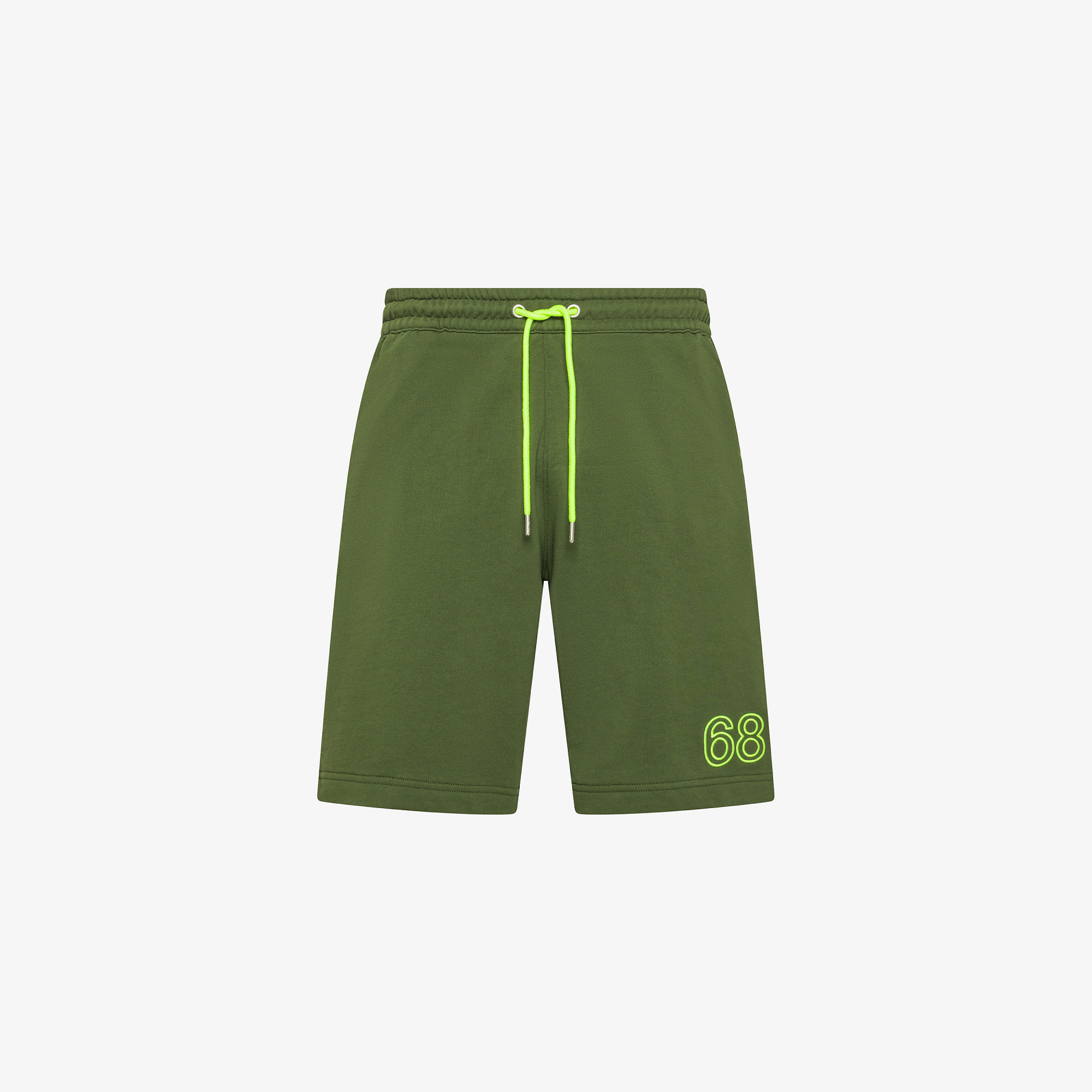 SWEATSHORTS FLUO FLEECE VERDE SCURO