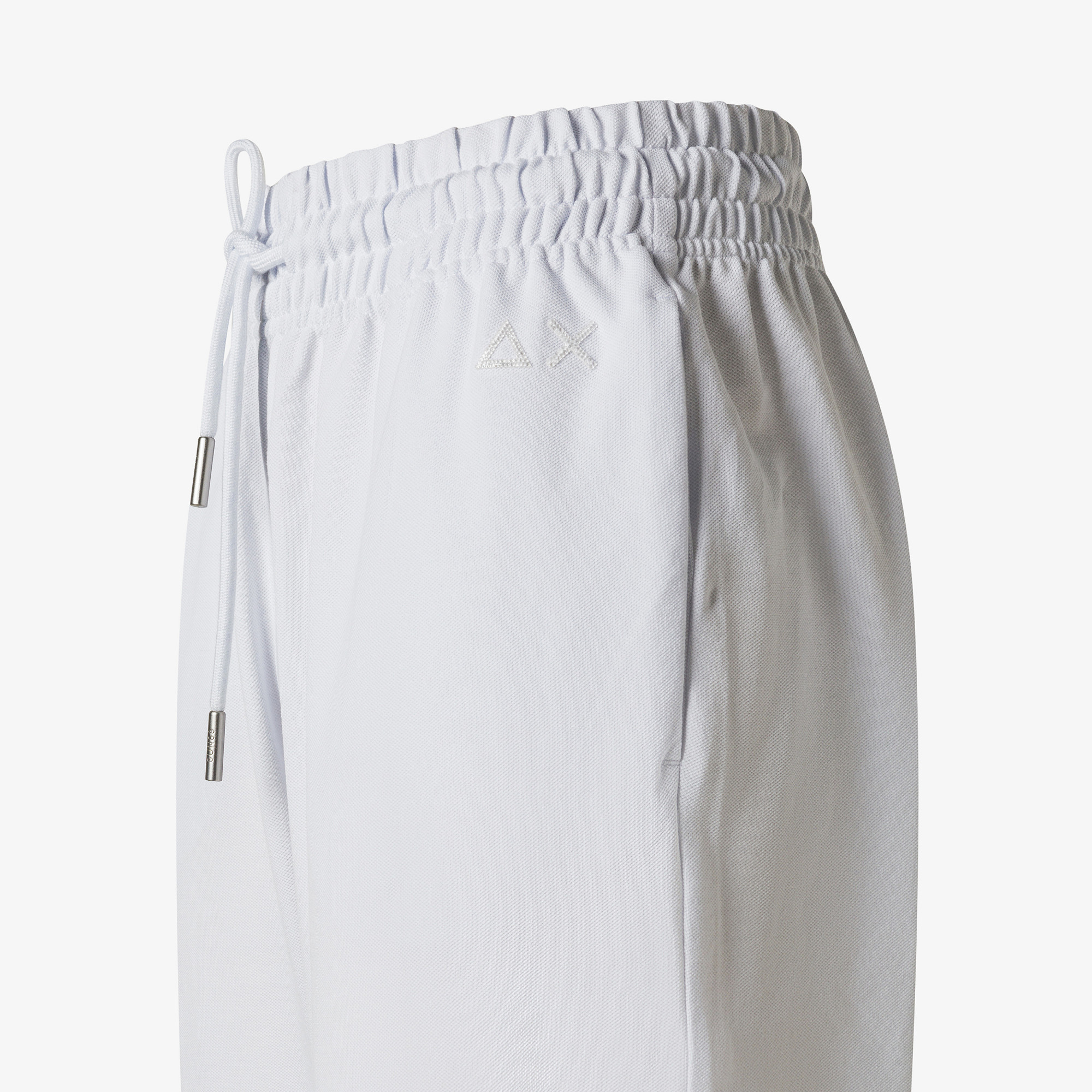 SWEATPANTS BASIC PIQUET FLEECE BIANCO