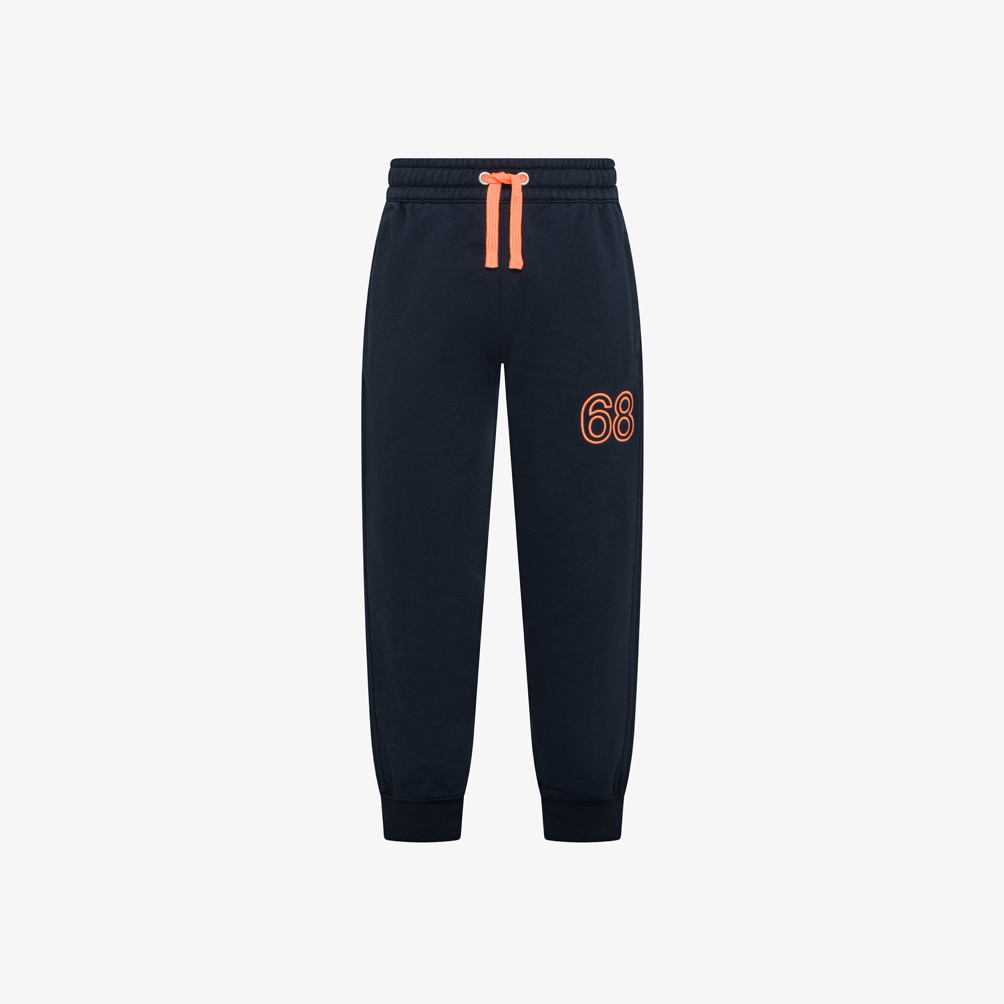 BOY'S SWEATPANTS FLUO FLEECE NAVY BLUE