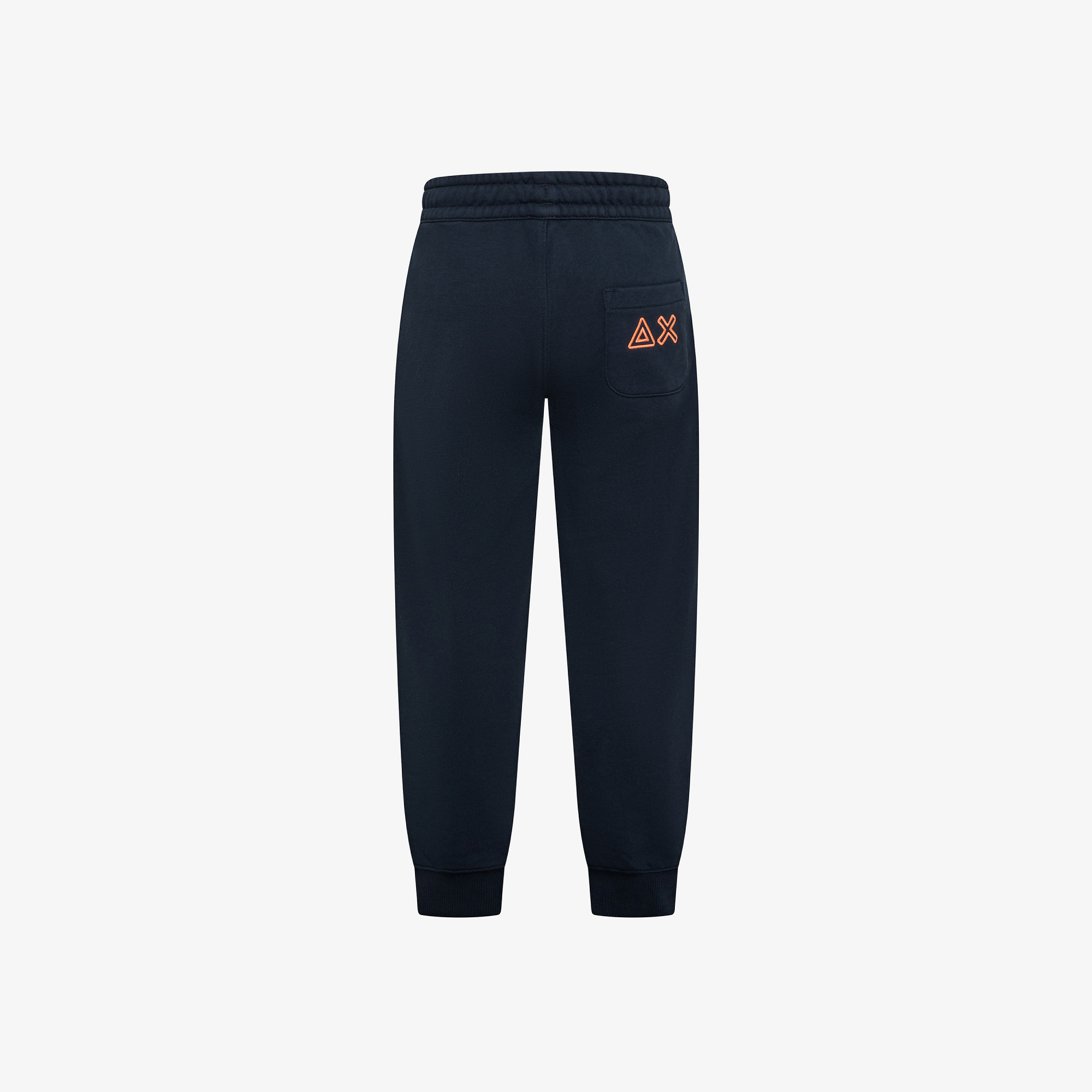 BOY'S SWEATPANTS FLUO FLEECE NAVY BLUE