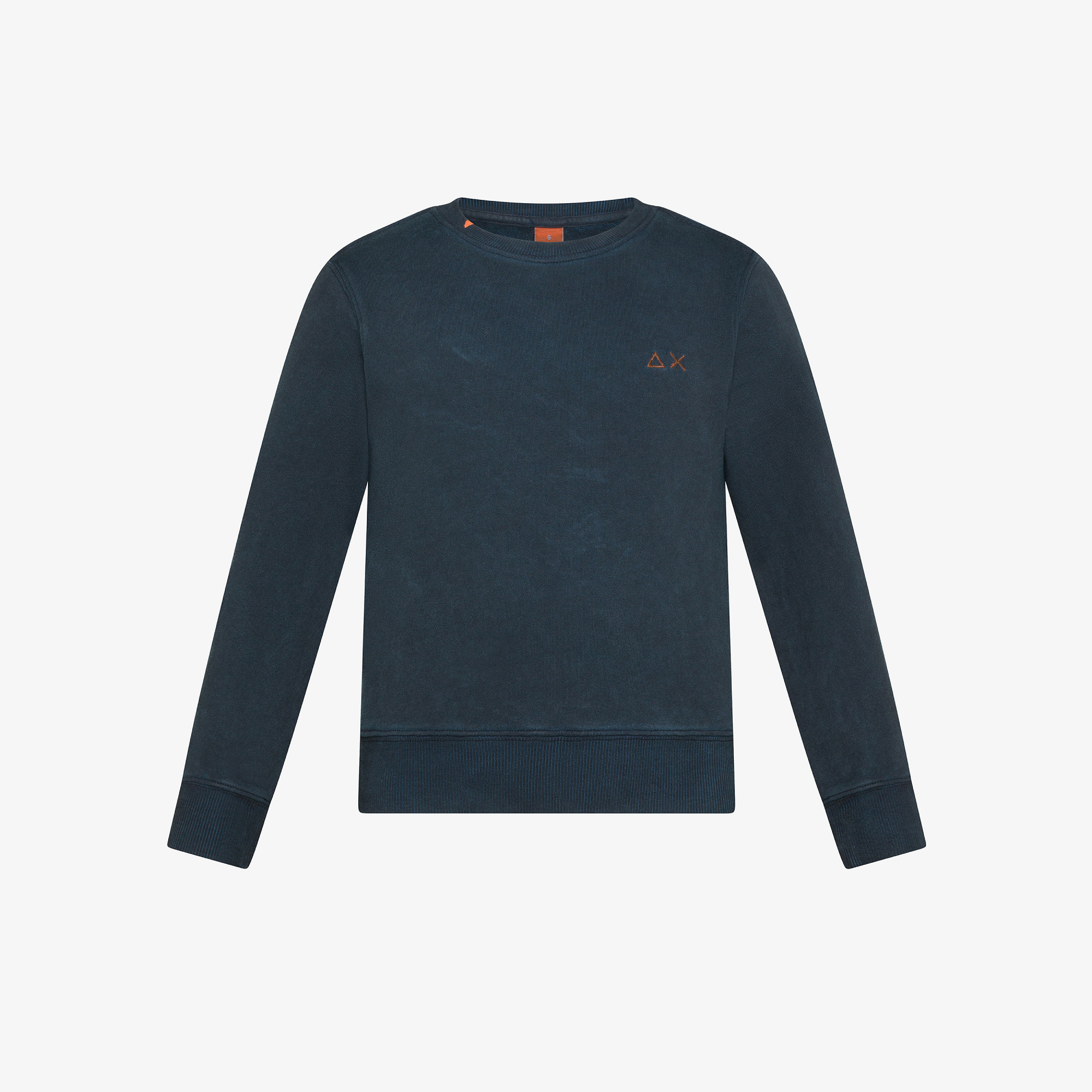 Felpa in cotone blu navy