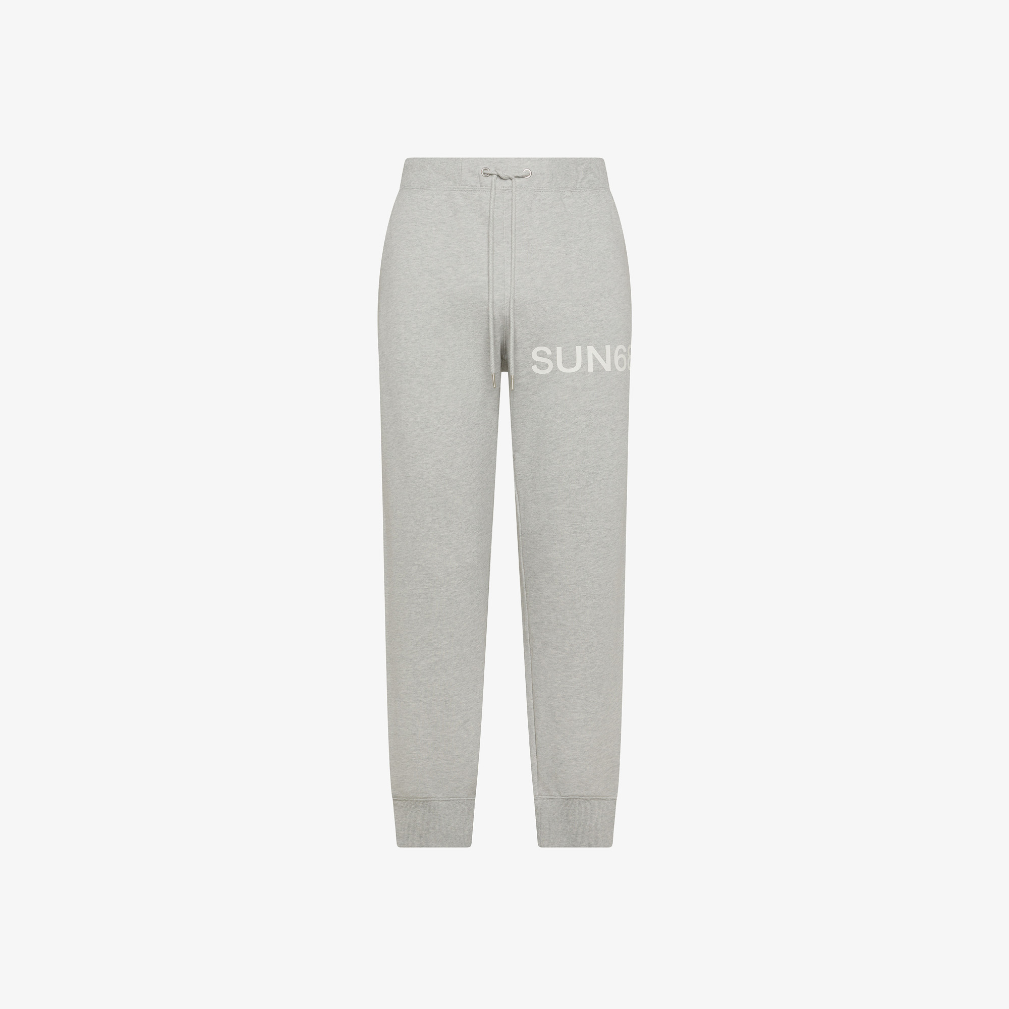 Pantaloni jogging in felpa di cotone GRIGIO MEDIO